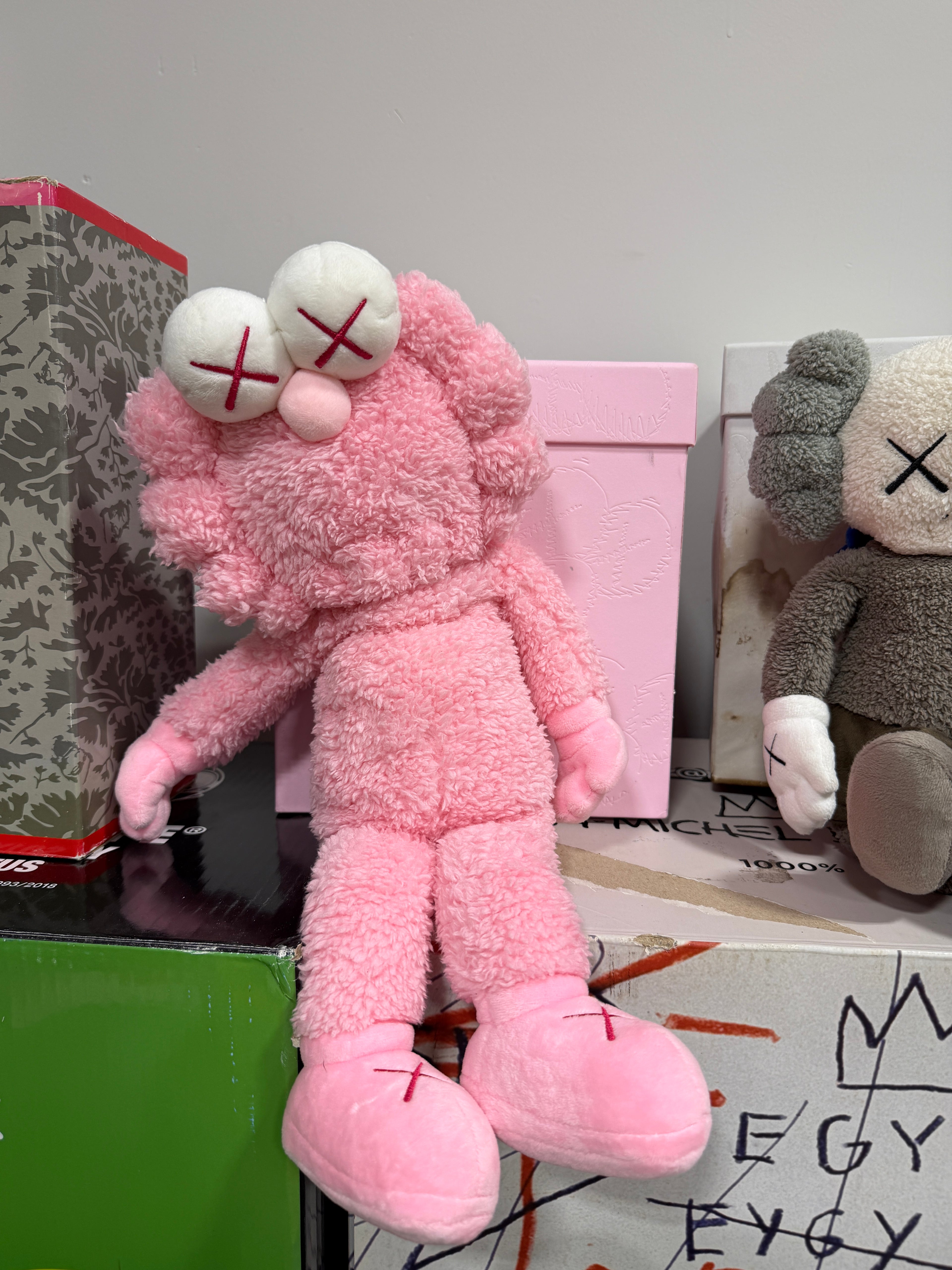 KAWS BFF Pink Plush Figure – Limited Edition of 3000