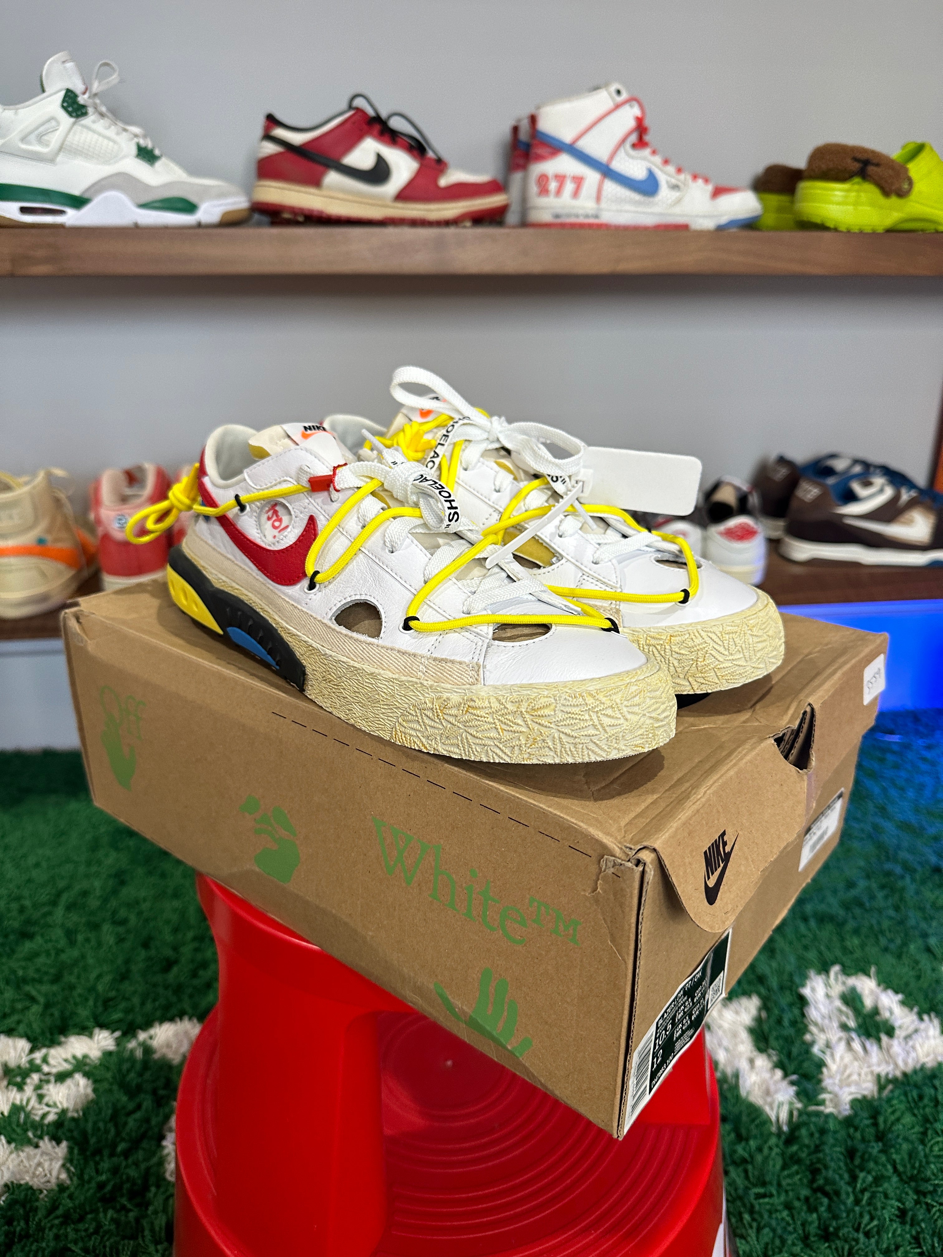 Nike Blazer Low Off-White University Red Sz 10.5