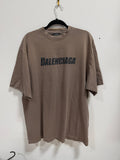 Balenciaga Caps Boxy Fit Vintage Jersey T-shirt Sz S
