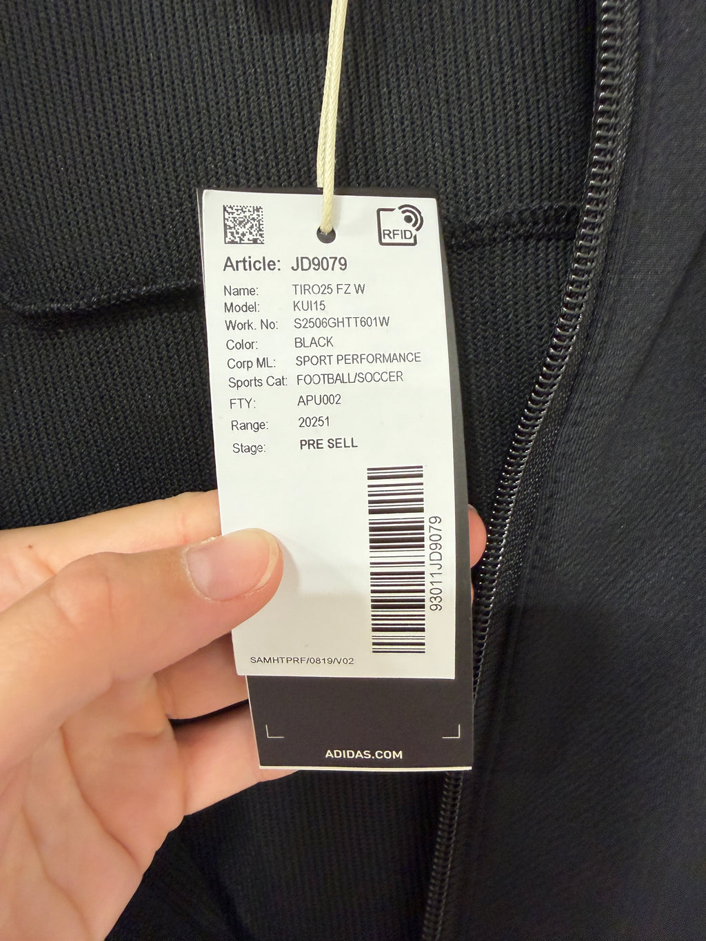 Adidas Tiro 25 Full-Zip Hoodie Womens