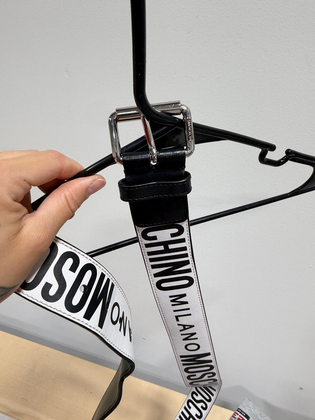MOSCHINO Milano Belt 50" Length