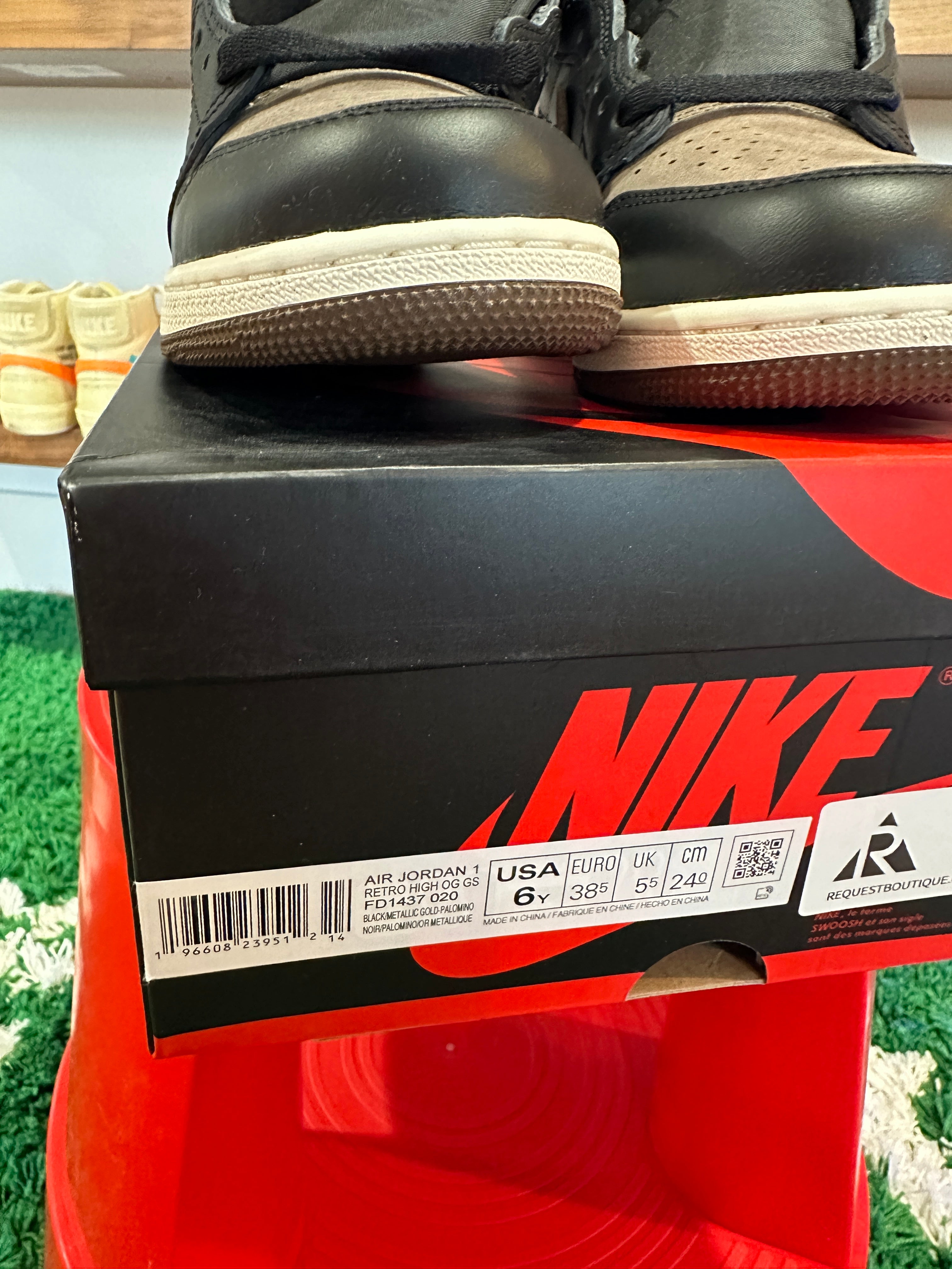 Jordan 1 Retro High OG Palomino (GS) Sz 6Y