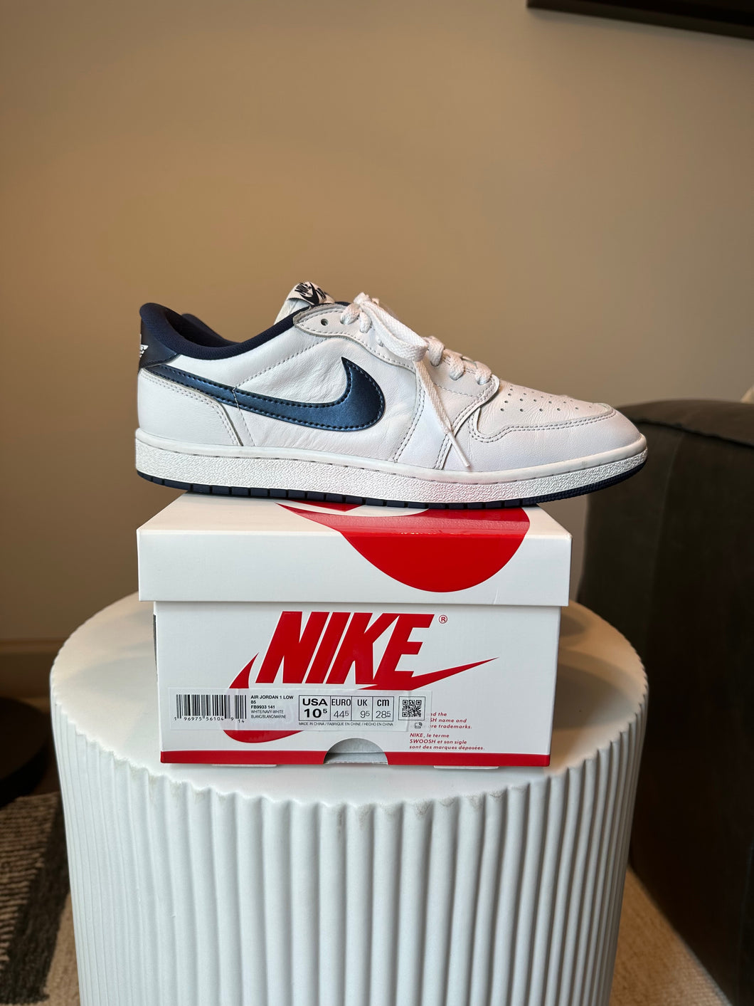 Jordan 1 Low ‘85 Metallic Blue Sz 10.5