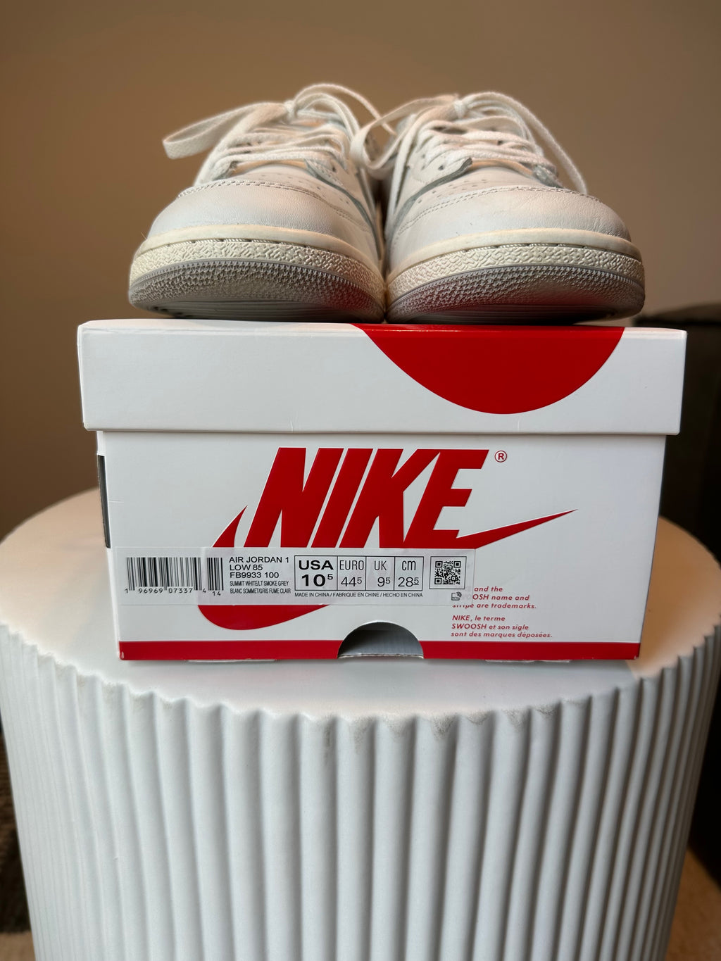 Jordan 1 Low ‘85 Neutral Grey Sz 10.5
