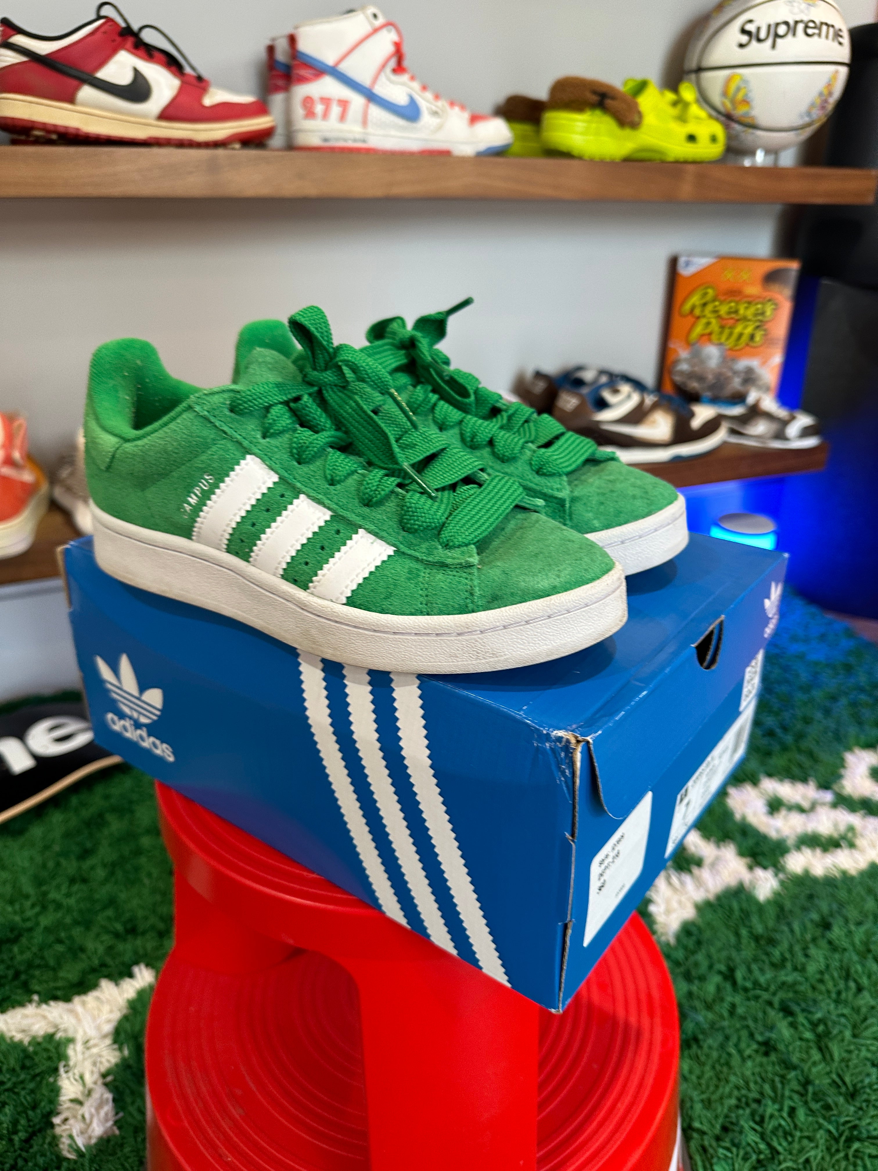 adidas Campus 00s Green Cloud White (Women's) Sz 7
