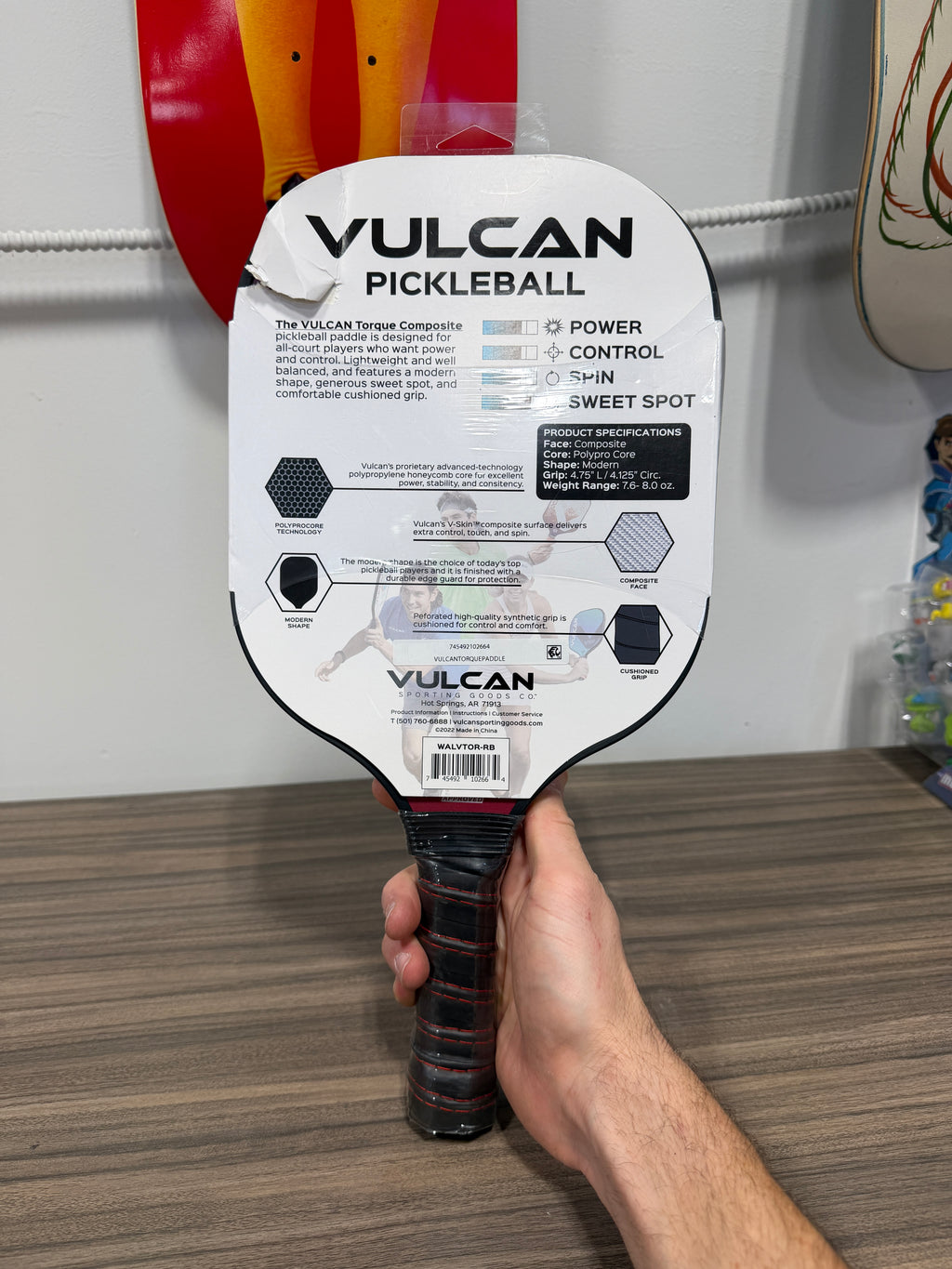 Vulcan Torque Composite Pickleball Paddle