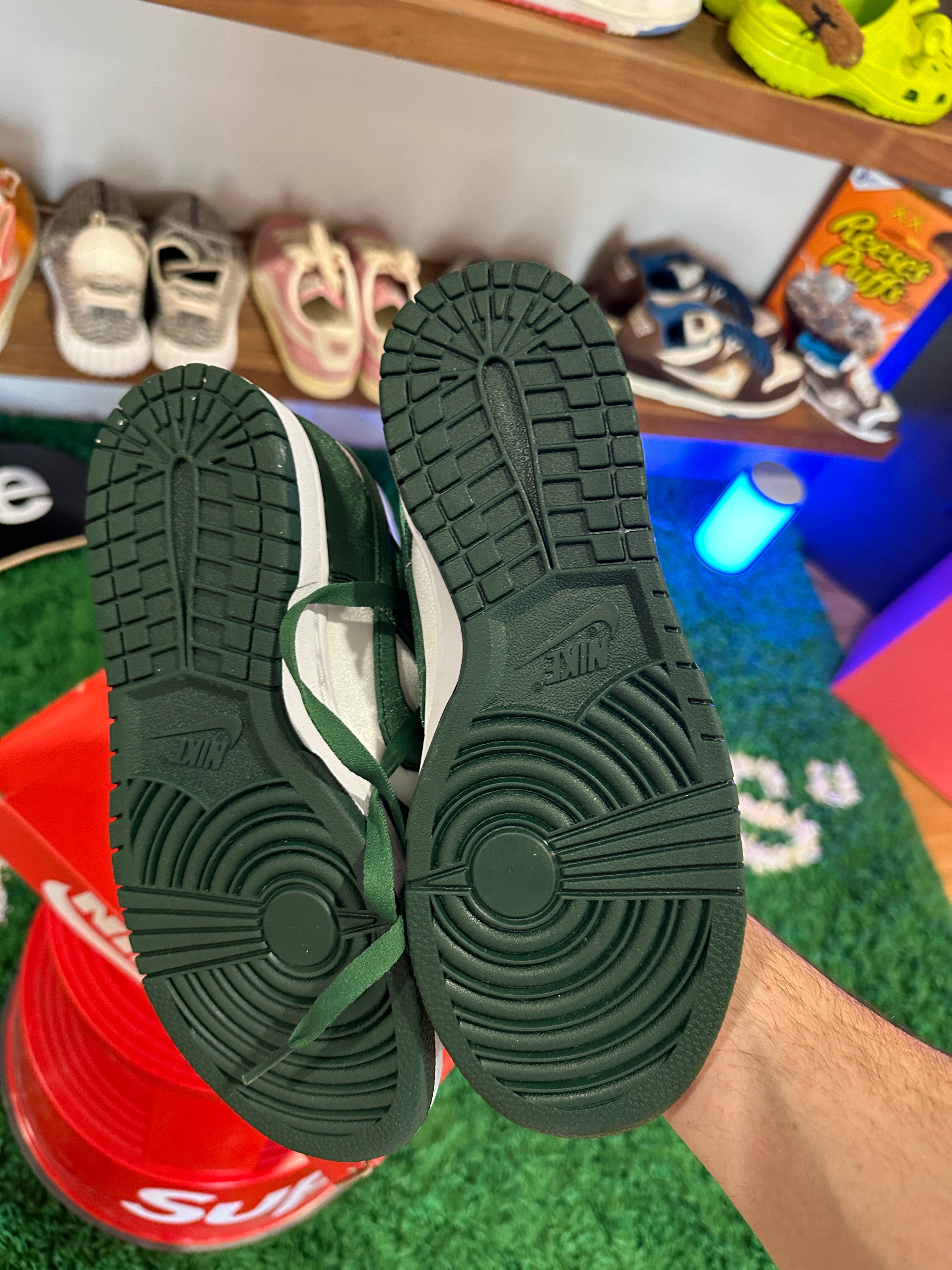Nike Dunk Low Michigan State Satin (Women's) Sz 7.5W