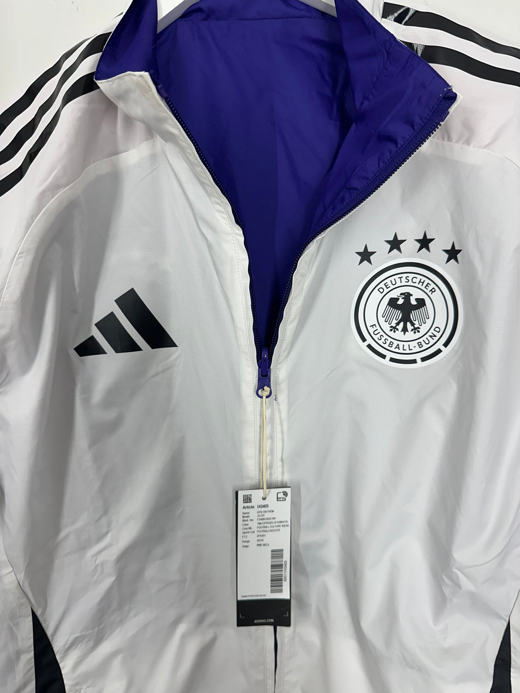 Adidas Germany National Team Anthem Jacket – 24/25 Reversible