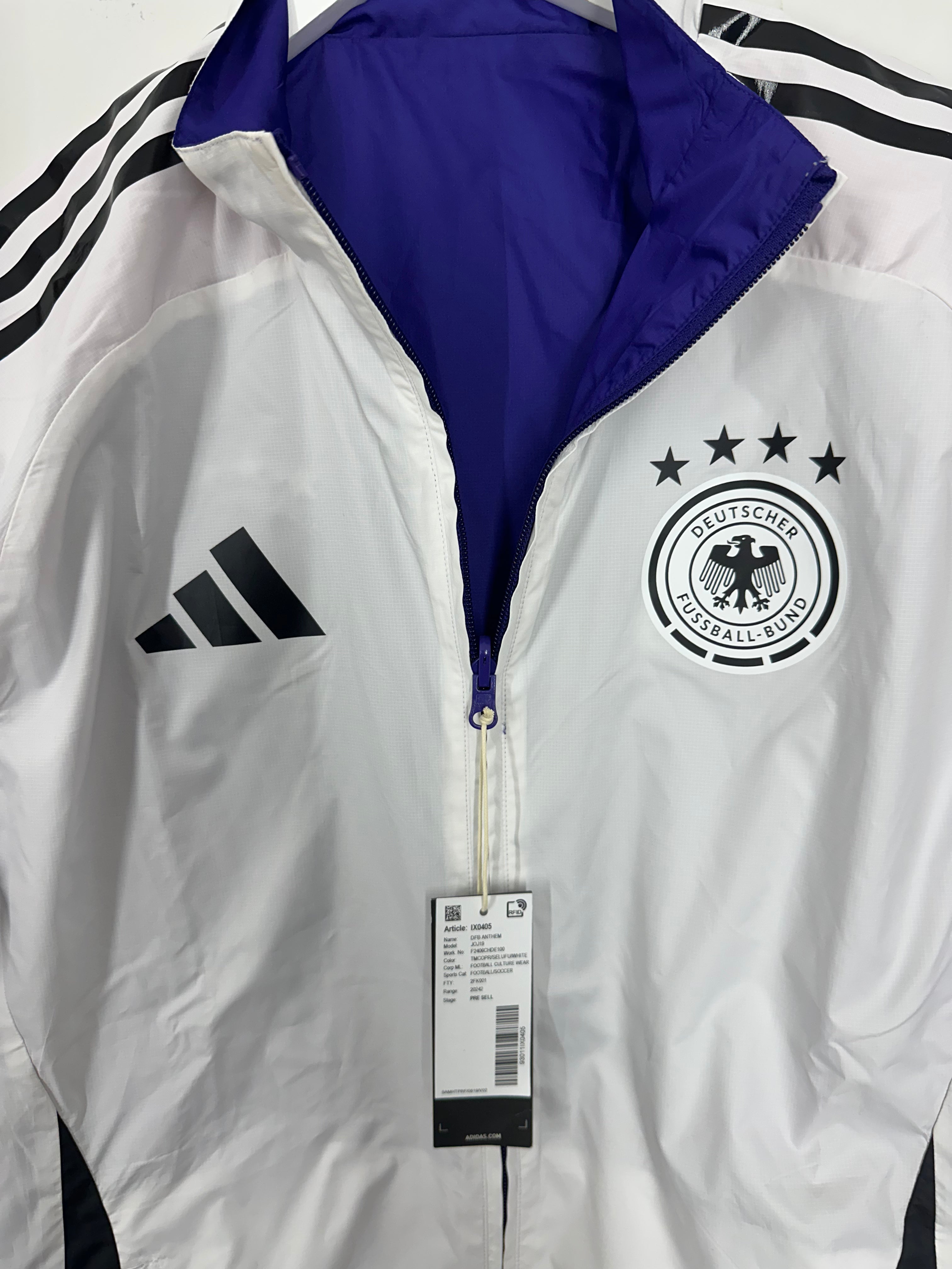 Adidas Germany National Team Anthem Jacket – 24/25 Reversible