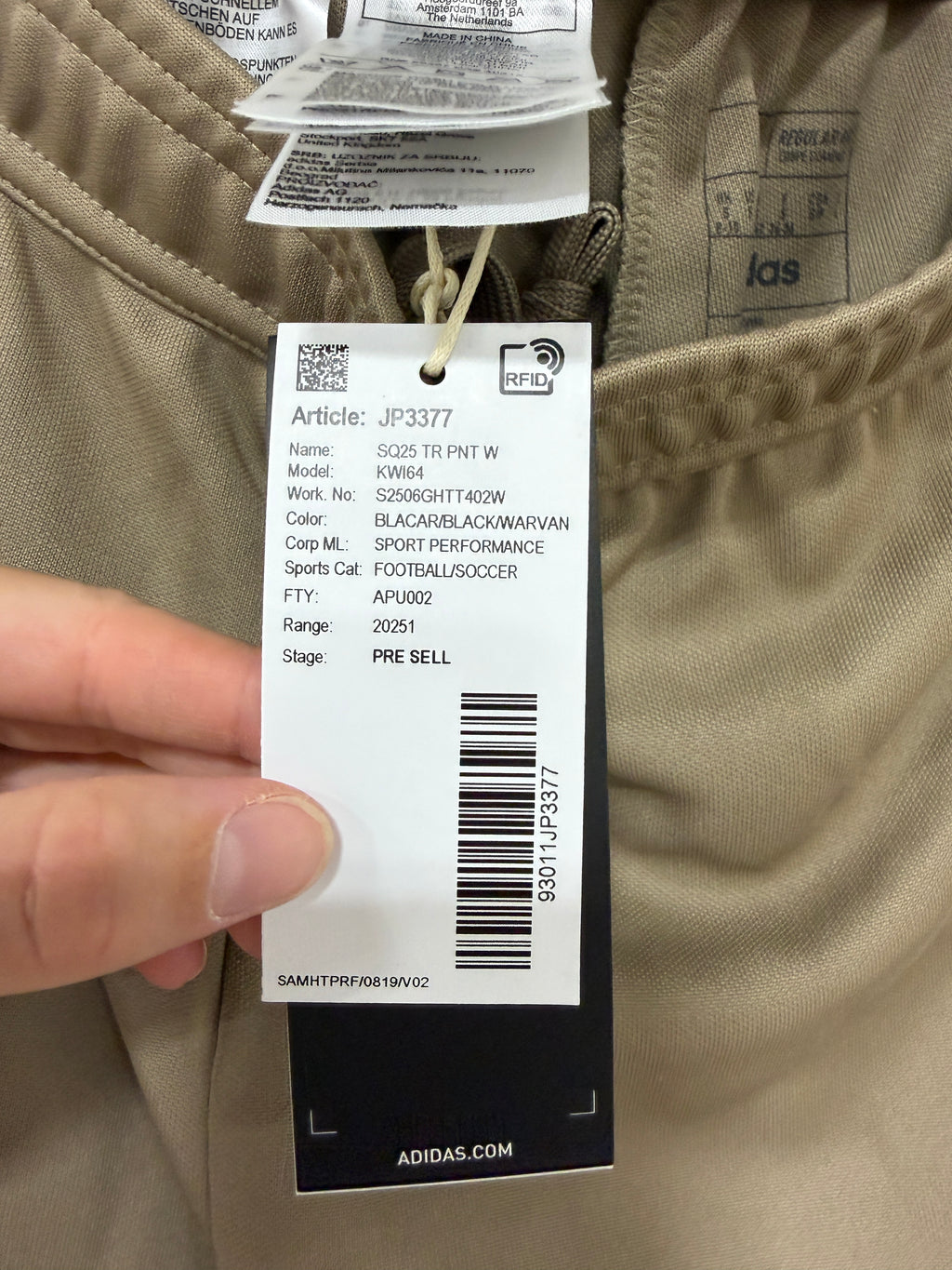 Adidas Squadra 25 training pants women's Beige S Small