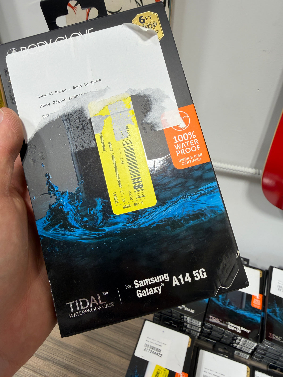 Body Glove Tidal Waterproof Phone Case designed for the Samsung Galaxy A14 5G