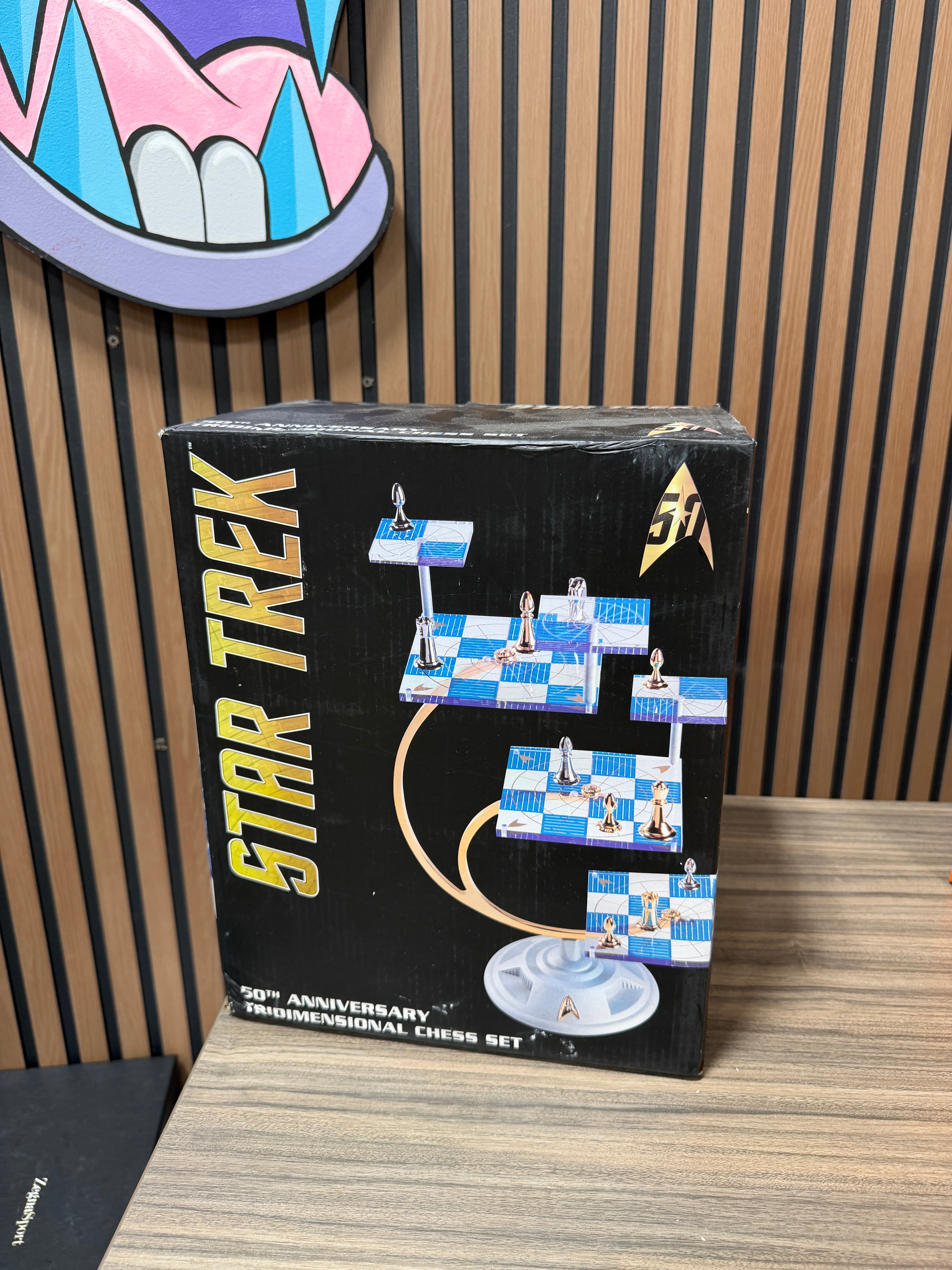 Star Trek Tridimensional 3D Chess Board - Vintage 1994 Par Pic.