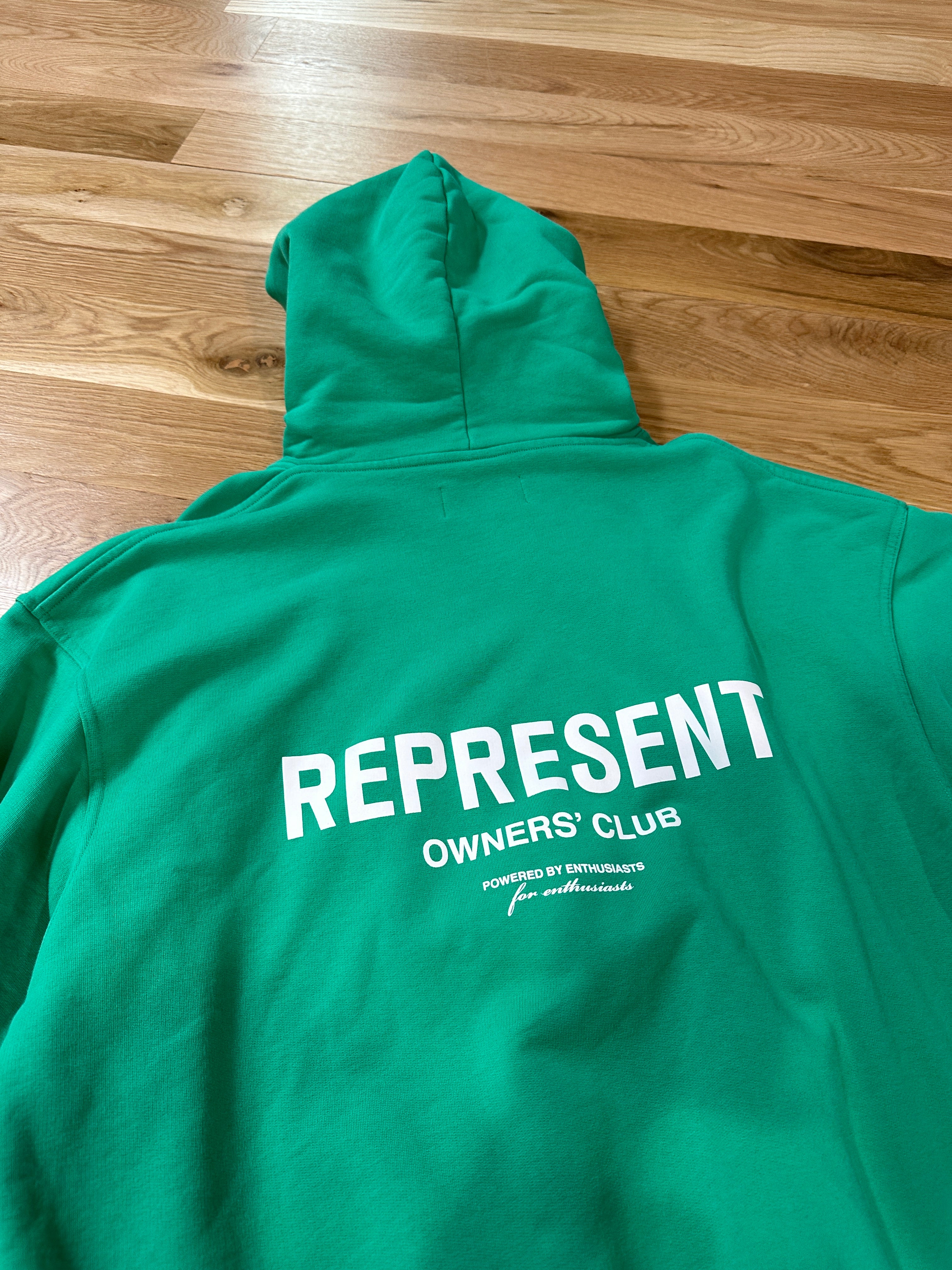 Represent Hoodie Size L Green