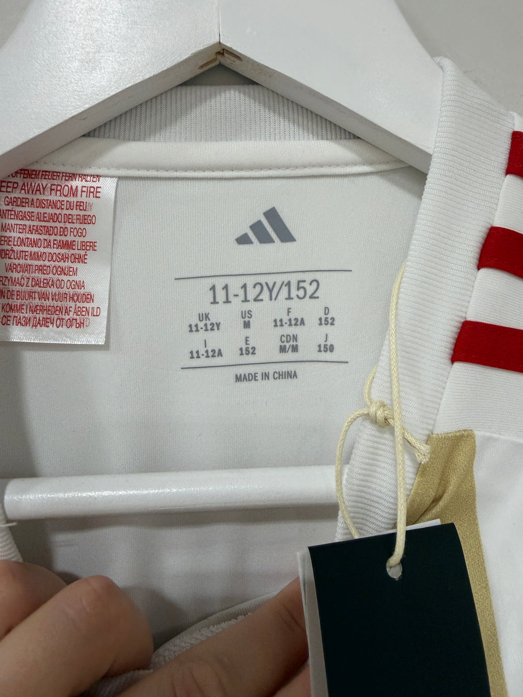 Adidas Youth Jersey Gold/Red