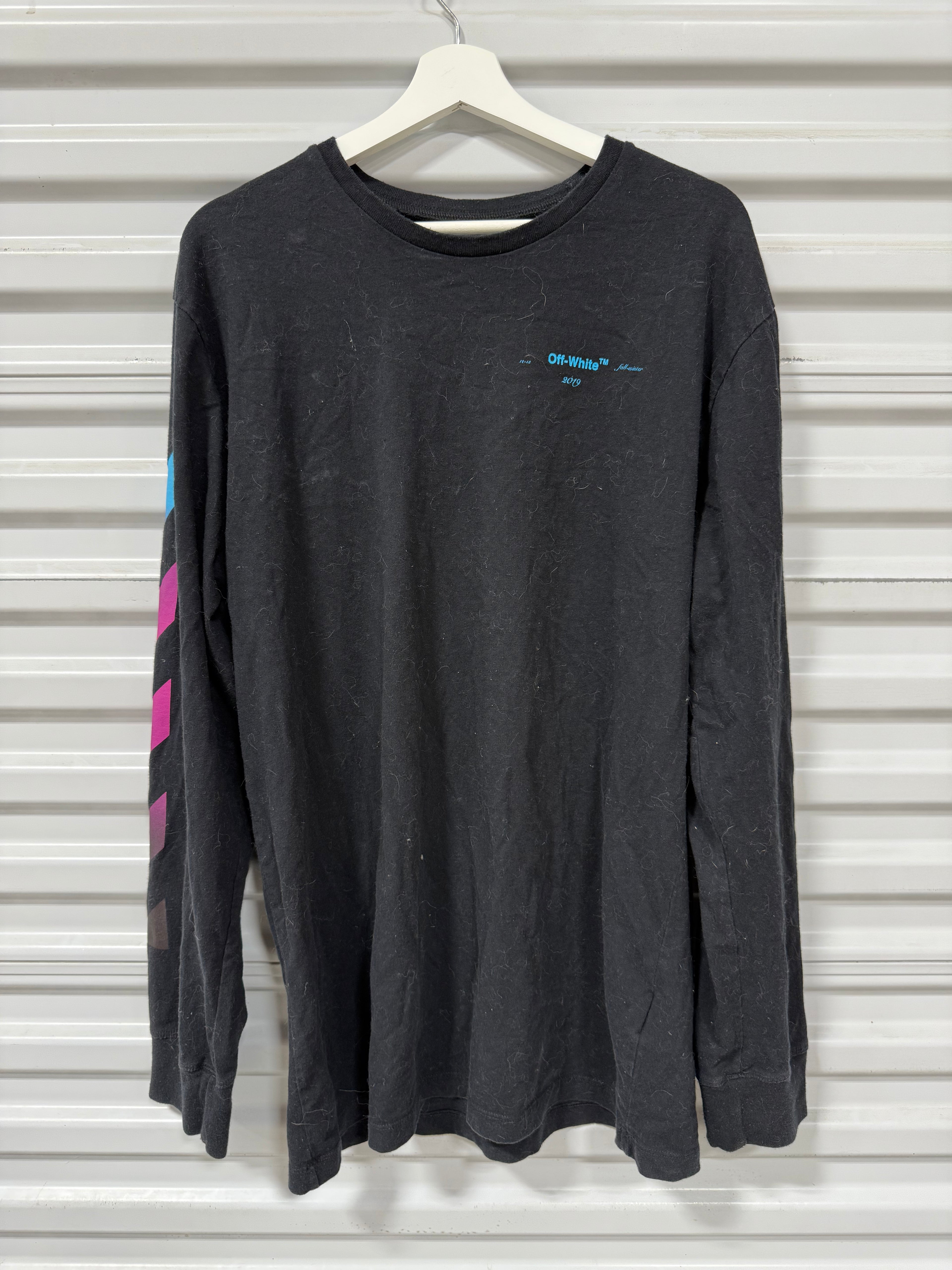 Off White Long Sleeve Black Sz XXL