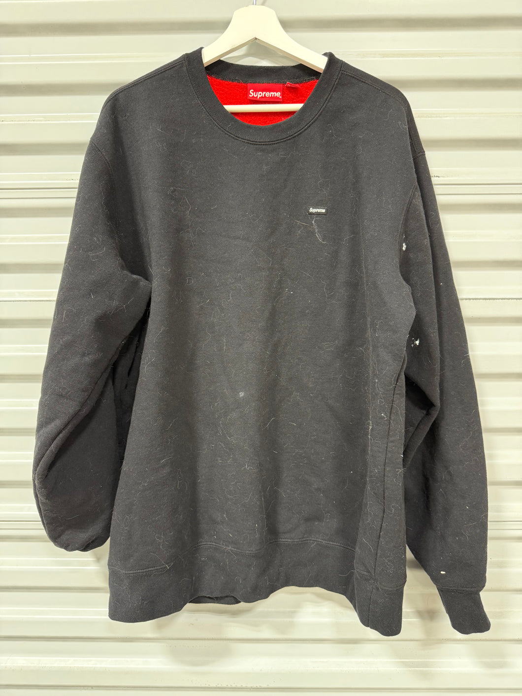 Supreme Small Box Logo Crew Neck Black Sz XL