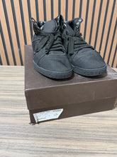Load image into Gallery viewer, GUCCI Hi Top Black Nylon &amp; Leather Sz 45
