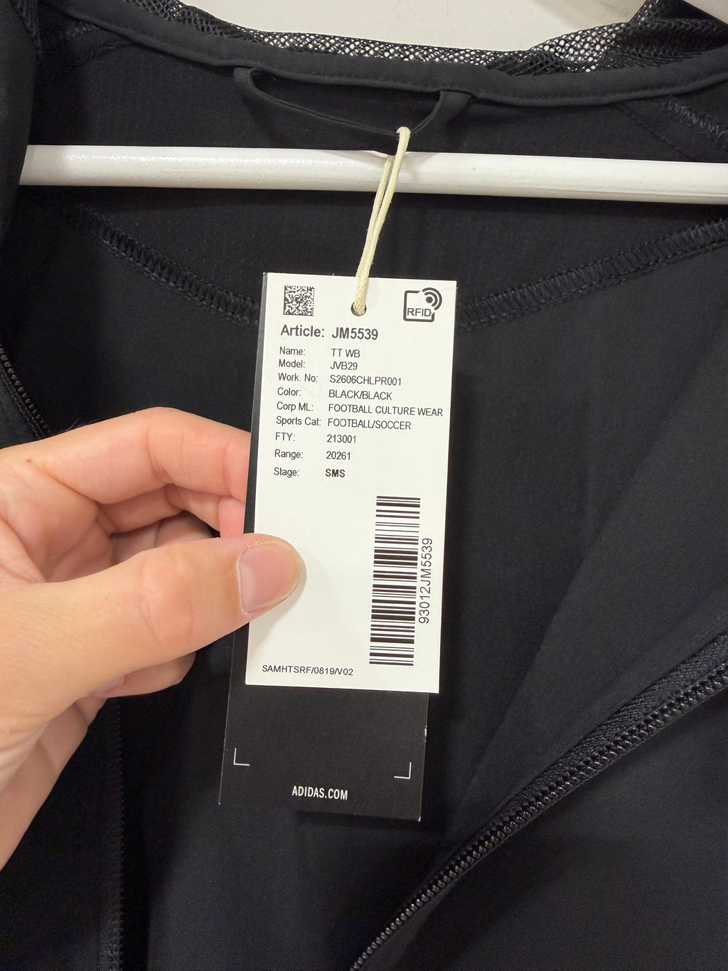 Adidas tiro Travel Jacket Mens Size Medium