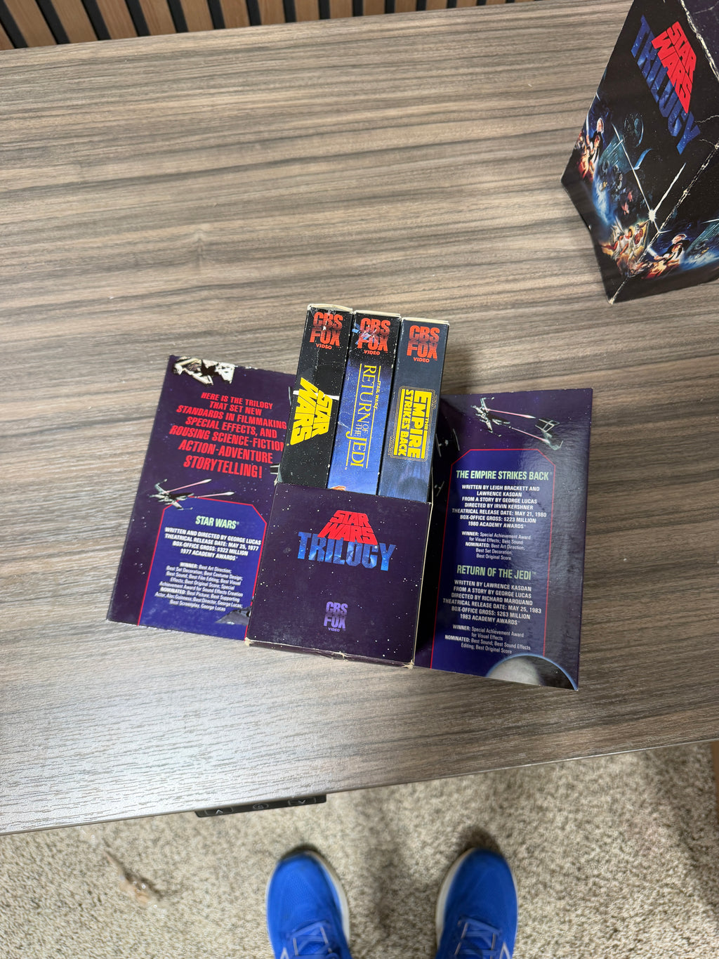 Star Wars Trilogy (VHS, 1992) Box Set CBS FOX Original Theatrical Release A1