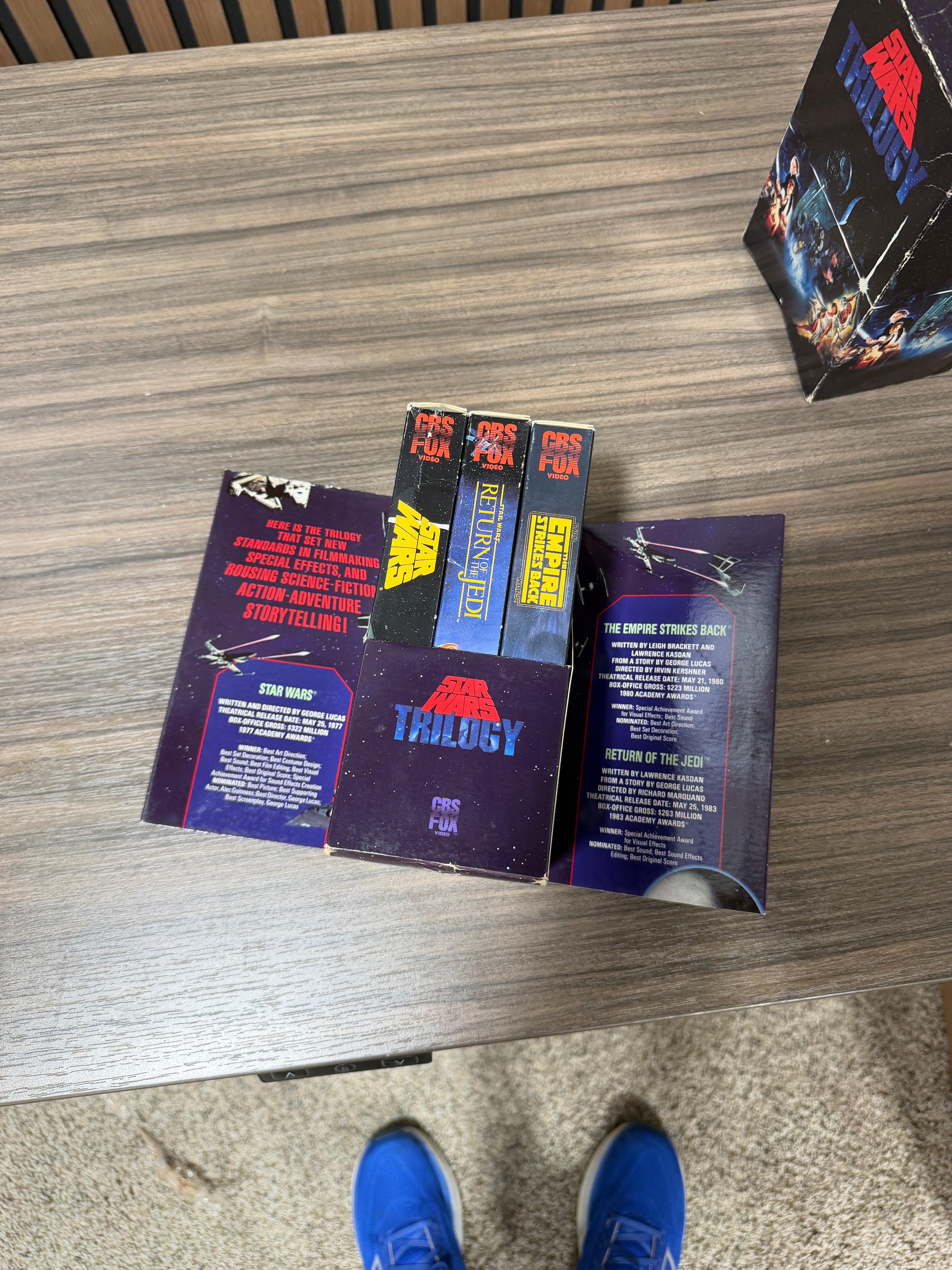 Star Wars Trilogy (VHS, 1992) Box Set CBS FOX Original Theatrical Release A1