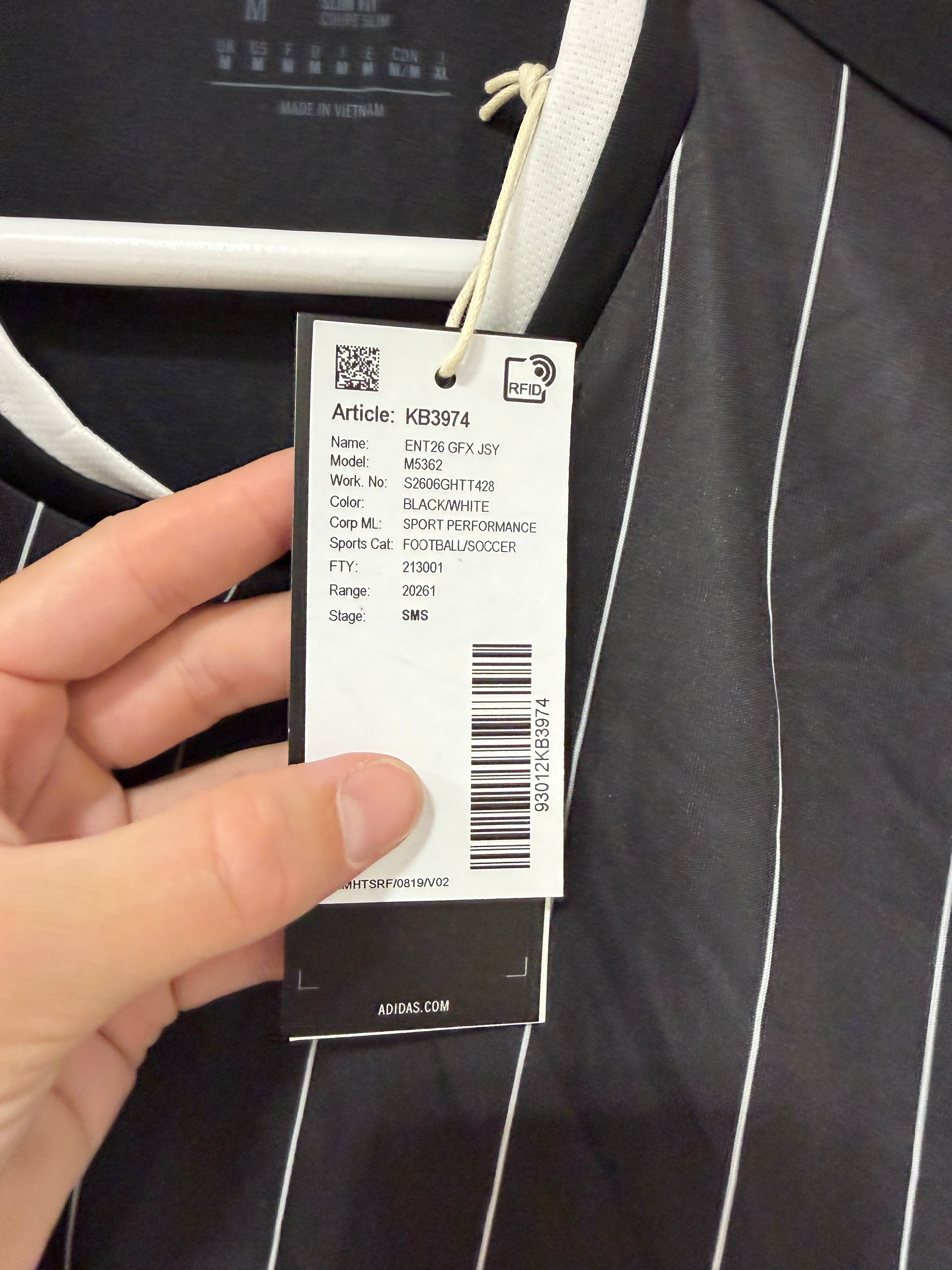 adidas Entrada 26 Graphic Soccer Jersey Mens Size Medium