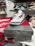 Jordan 3 Retro Cardinal Red Sz 7