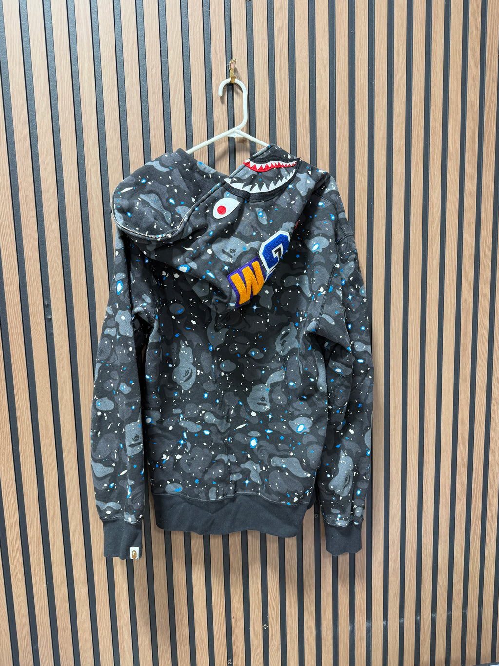 Bape space camo streetwear zip hoodie Sz XXL