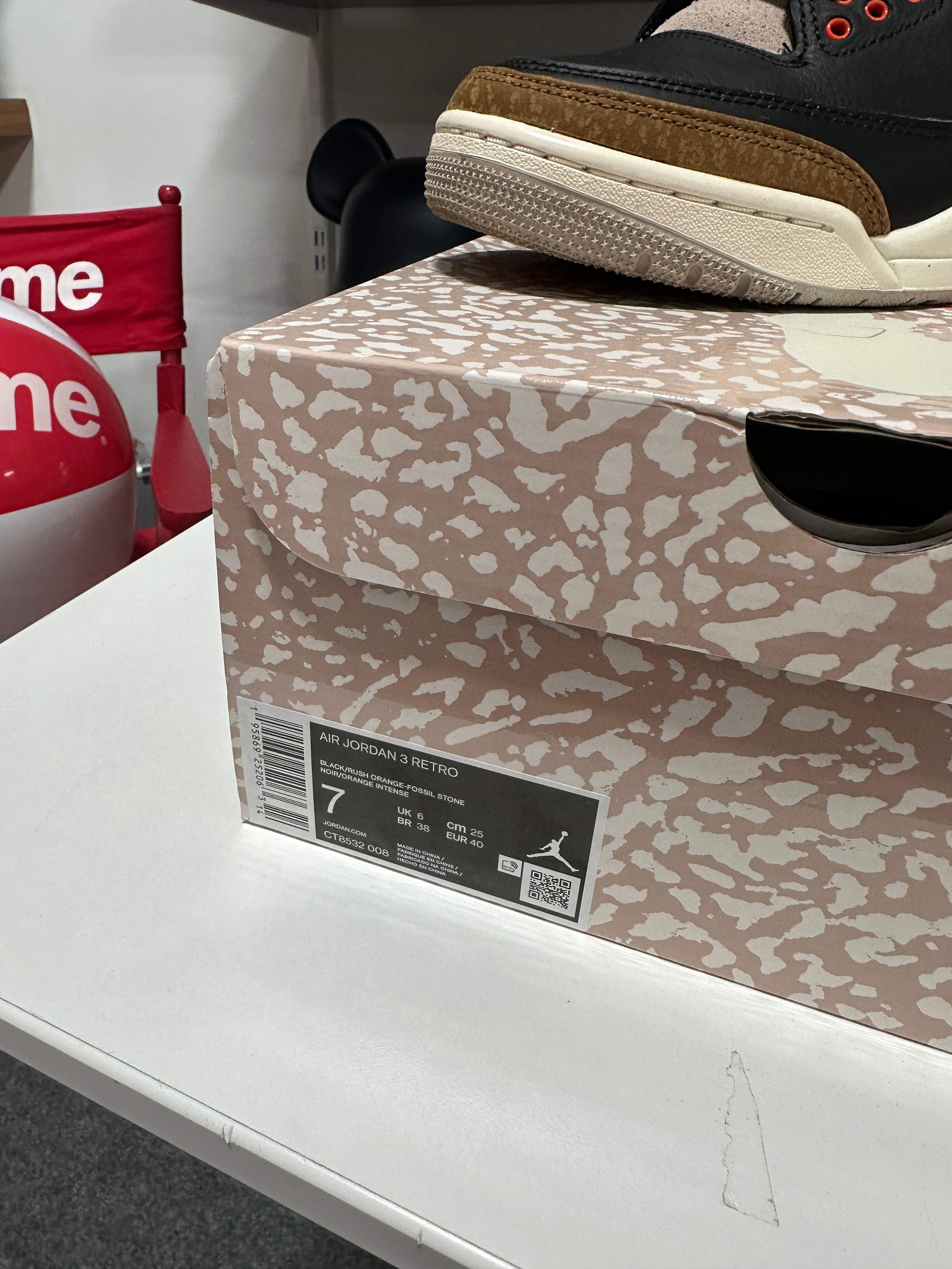 Jordan 3 Retro Desert Elephant Sz 7