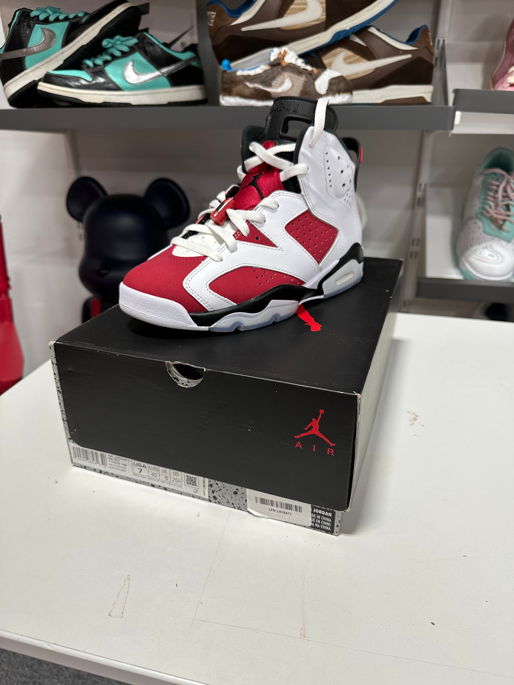 Jordan 6 Retro Carmine (2021) Sz 7M (8.5W)