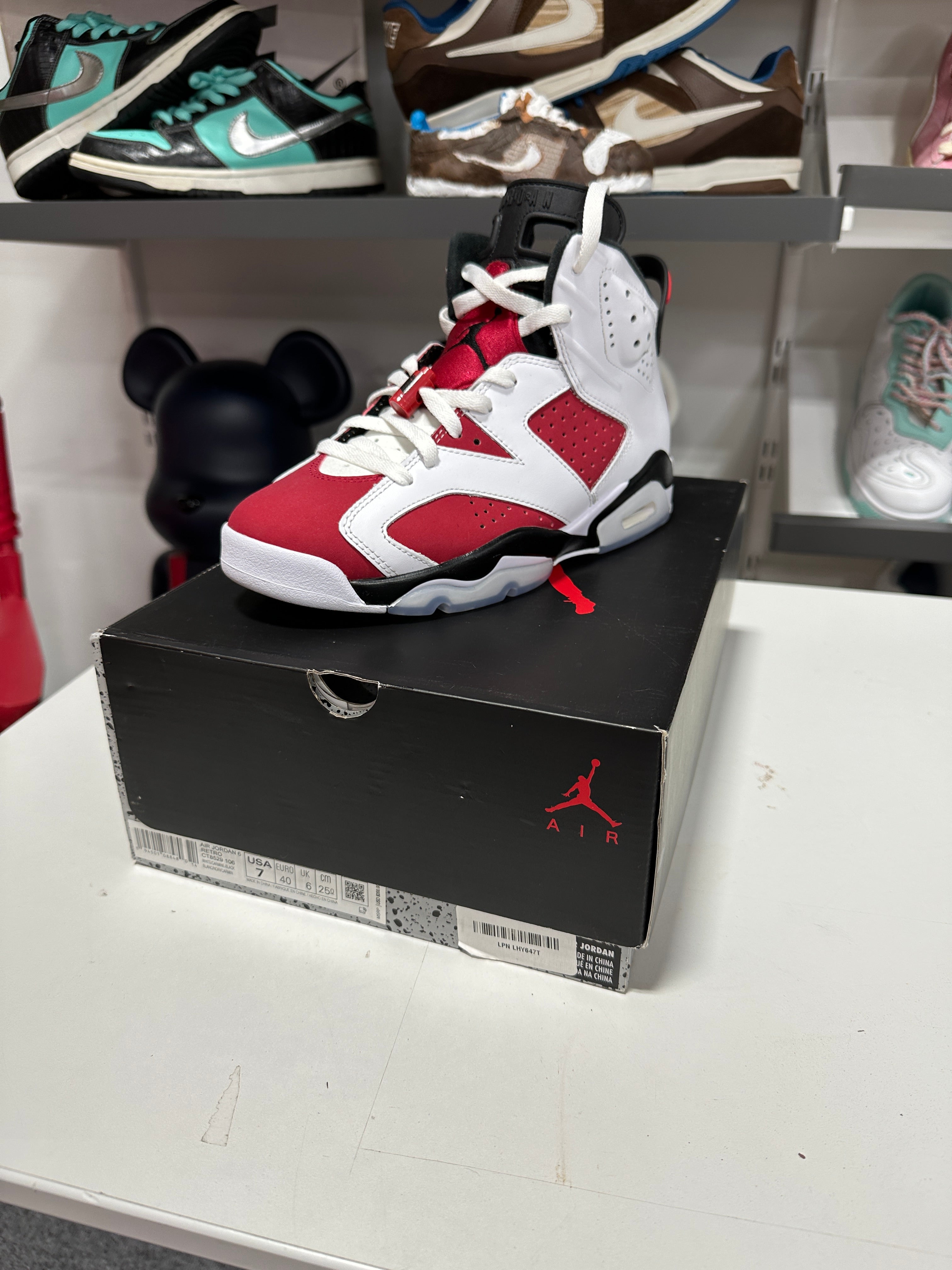 Jordan 6 Retro Carmine (2021) Sz 7M (8.5W)