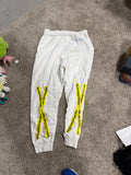 STAINED Off-White Sweatpants Sz XL