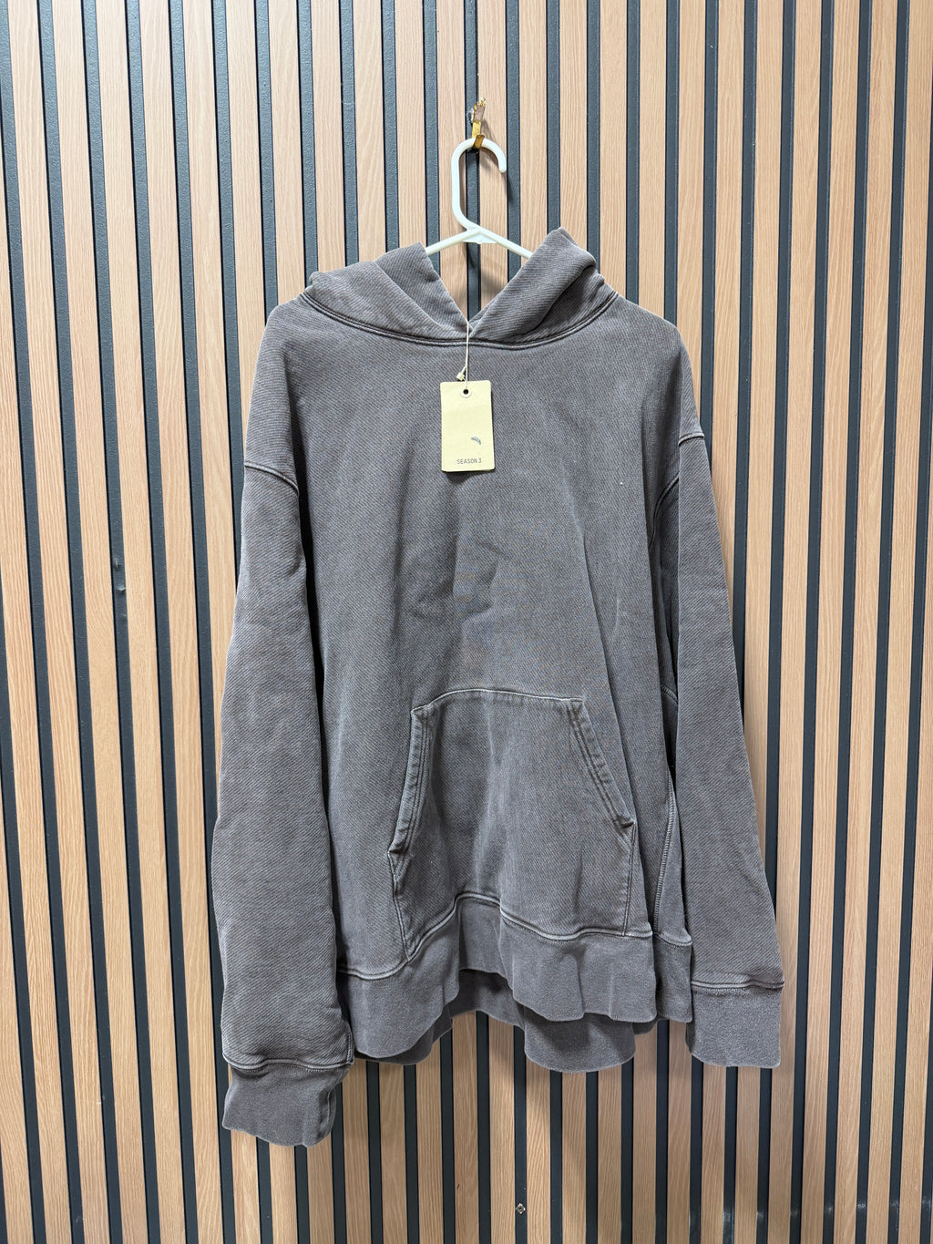 Yeezy Season 3 Hoodie Onyx Grey Sz XL