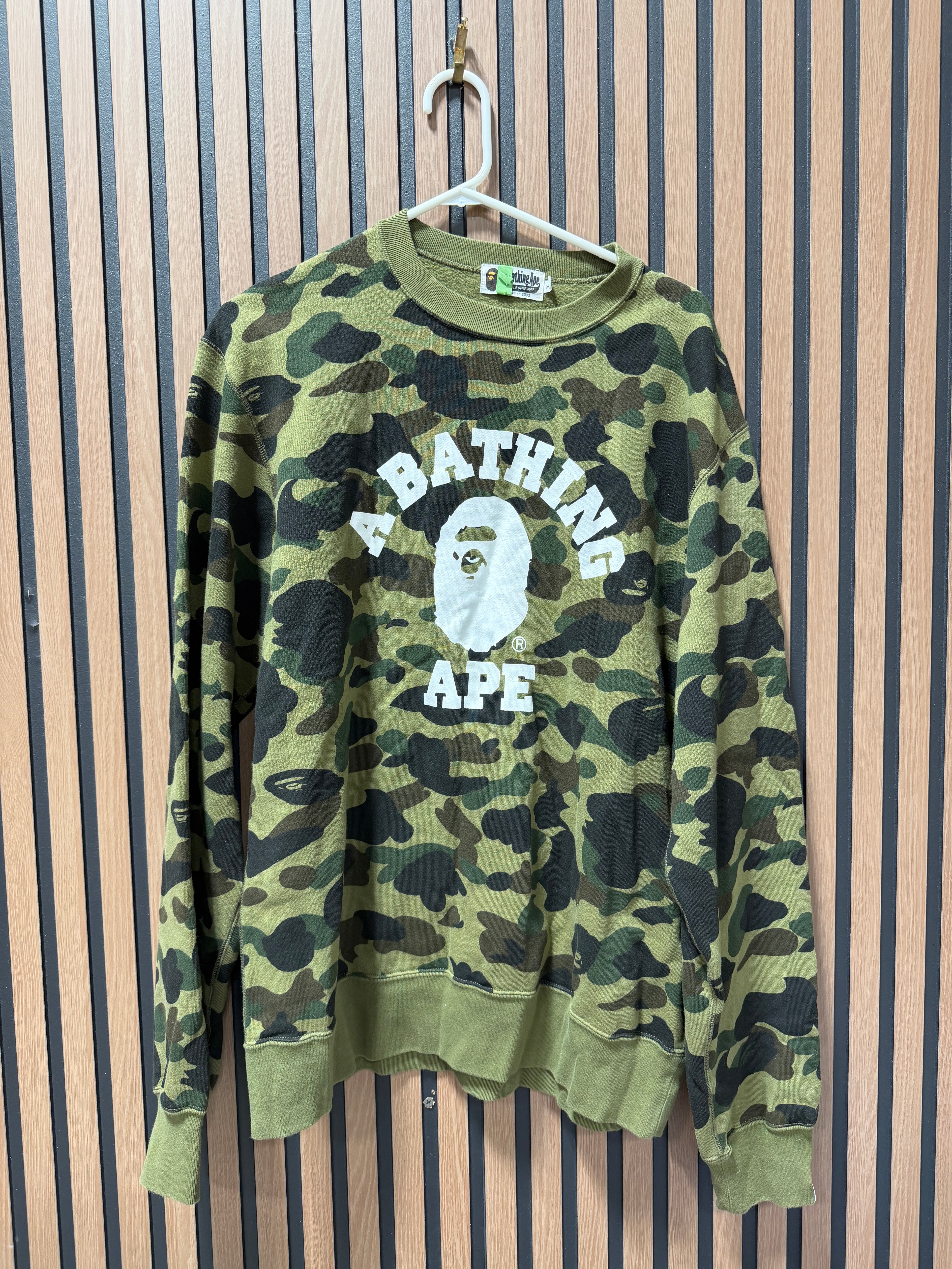 BAPE Camo Crewneck Sz XXL (Fits XL)