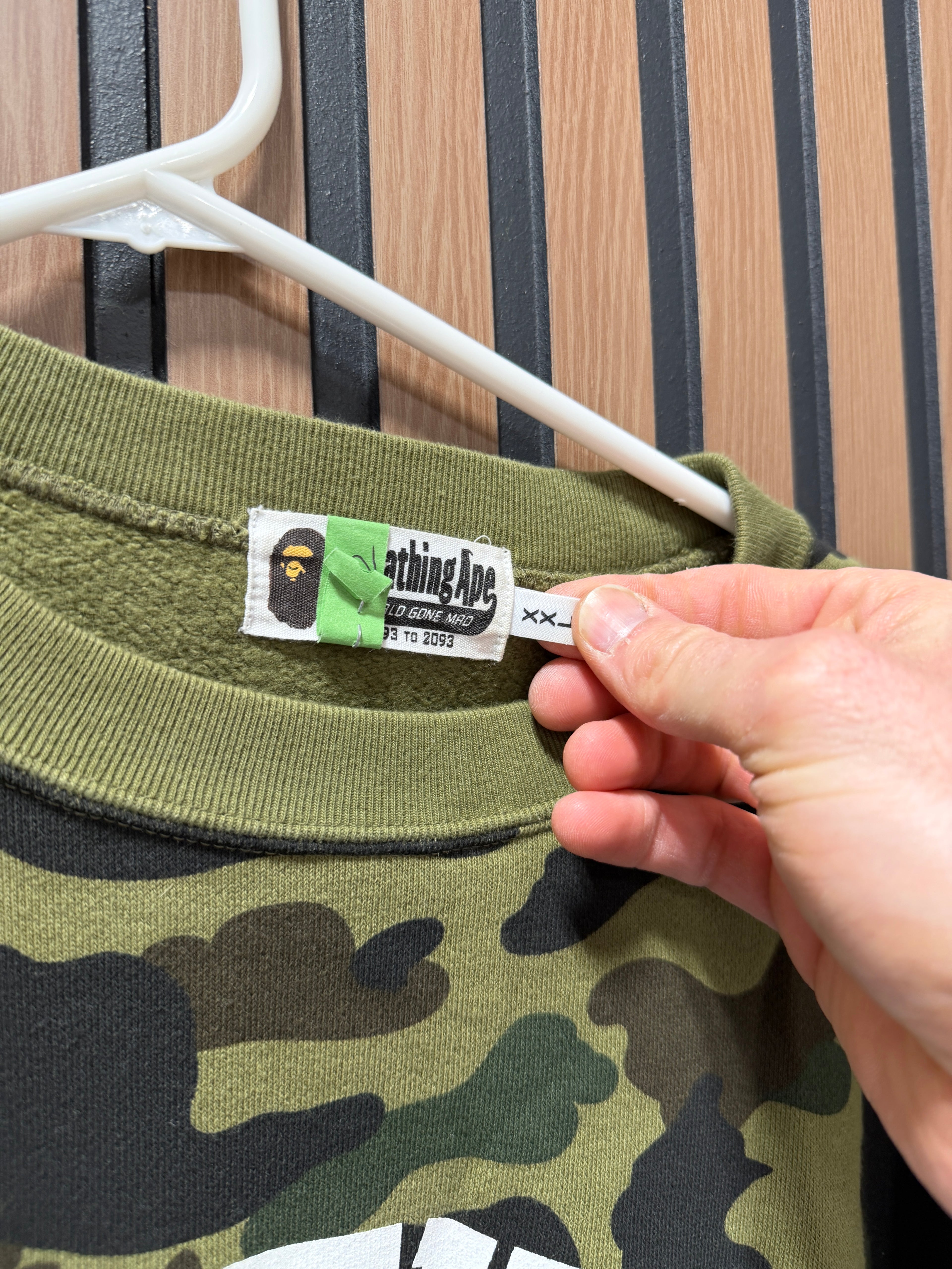 BAPE Camo Crewneck Sz XXL (Fits XL)