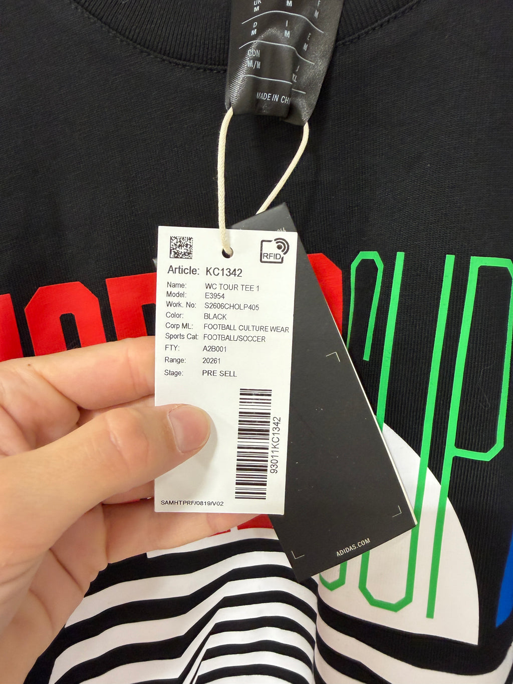 FIFA WORLD CUP 26 WORLD CUP TOUR T-SHIRT size Medium