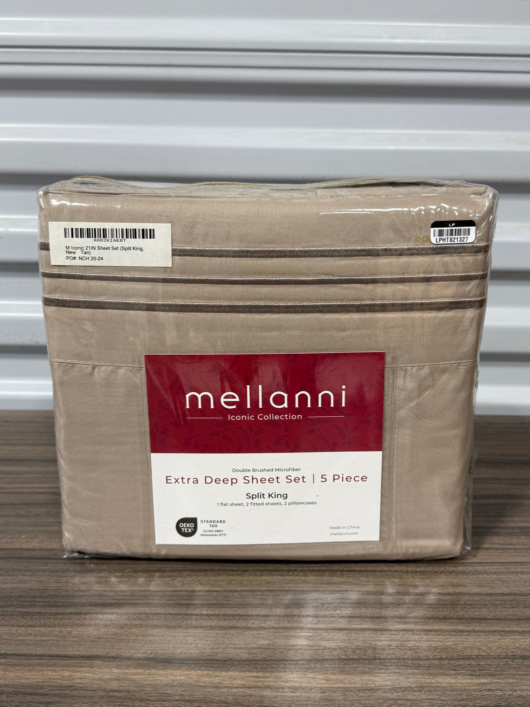 Mellanni Split King Sheets Set - 5 PC Iconic Collection Bedding