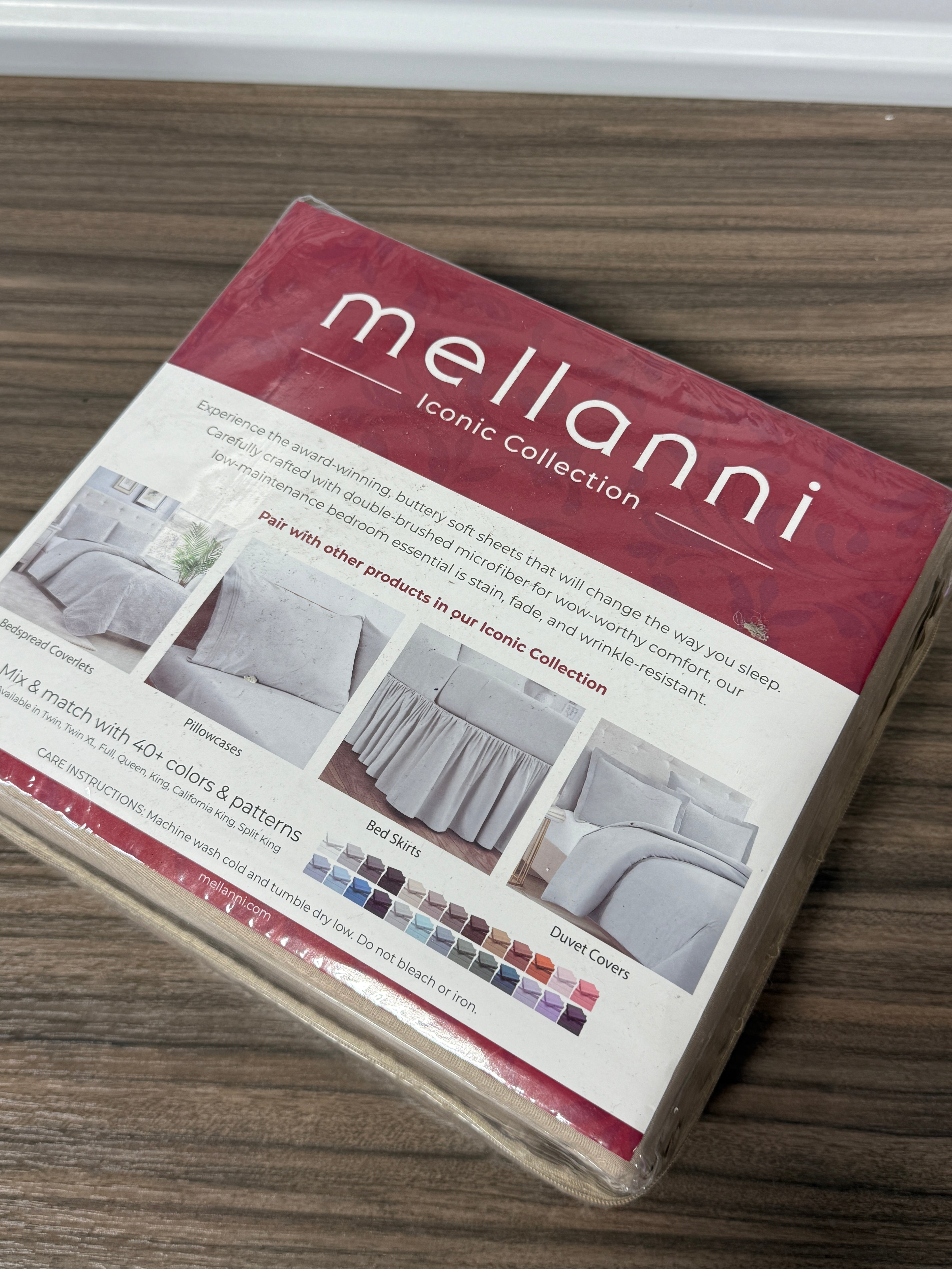 Mellanni Split King Sheets Set - 5 PC Iconic Collection Bedding