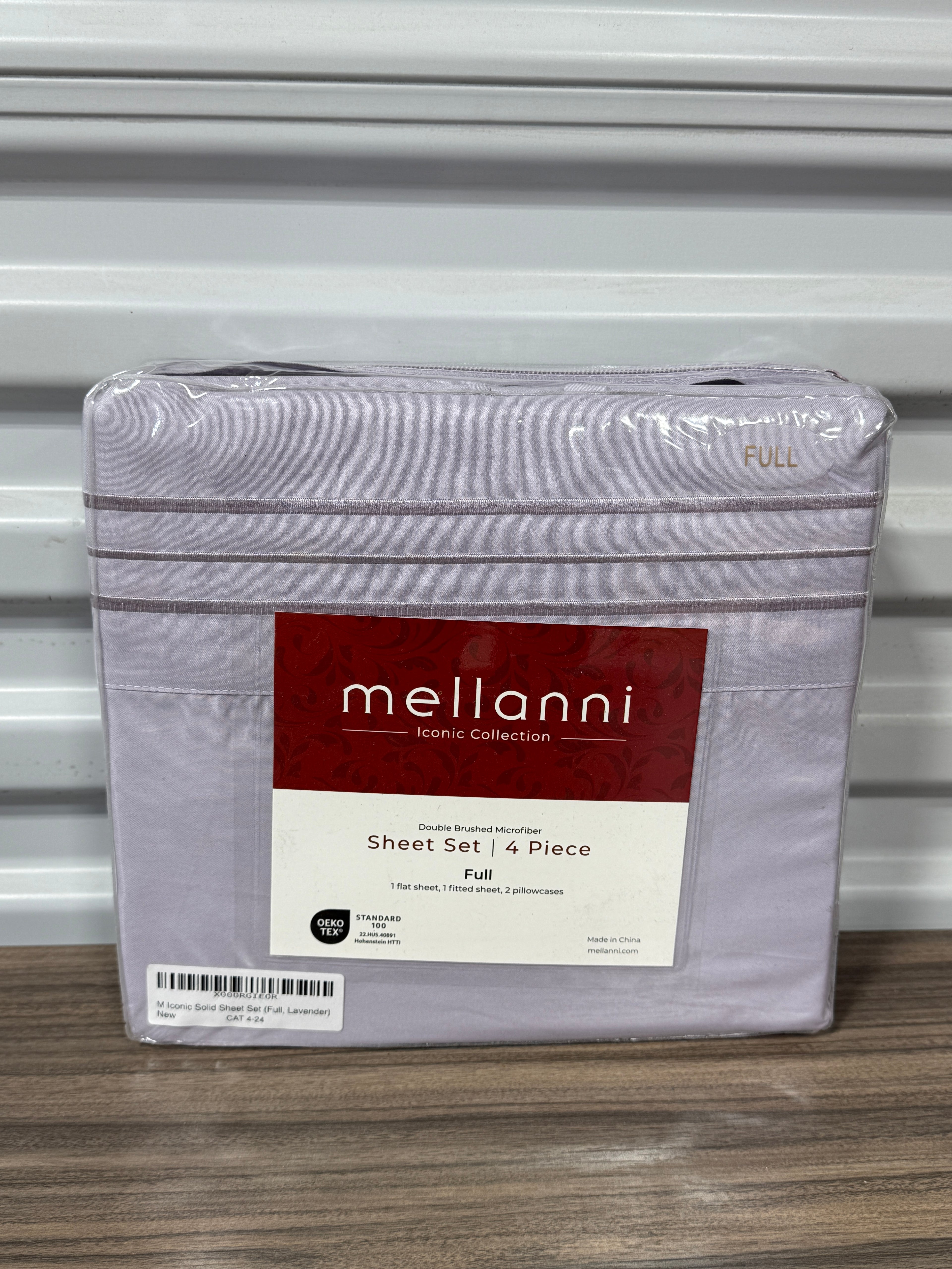 Mellanni Full Sheets Set - 4 PC Iconic Collection Bedding