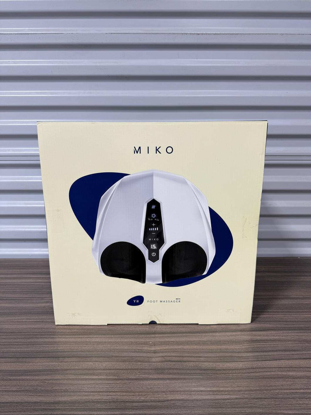 MIKO Foot Massager Machine with Deep-Kneading, Compression, Shiatsu, and Heat for Plantar Fasciitis, Neuropathy, FSA/HSA Eligible - Fits up to Men Size 12