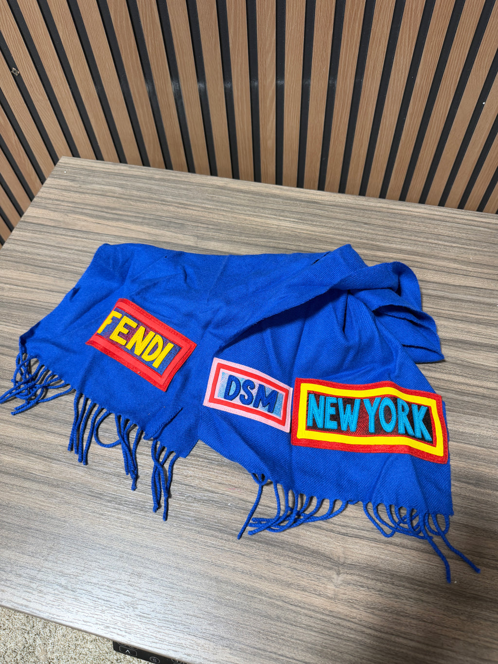 Fendi Dover Street Market DSM NEW YORK LIMITED EDITION Fringed Scarf NWT