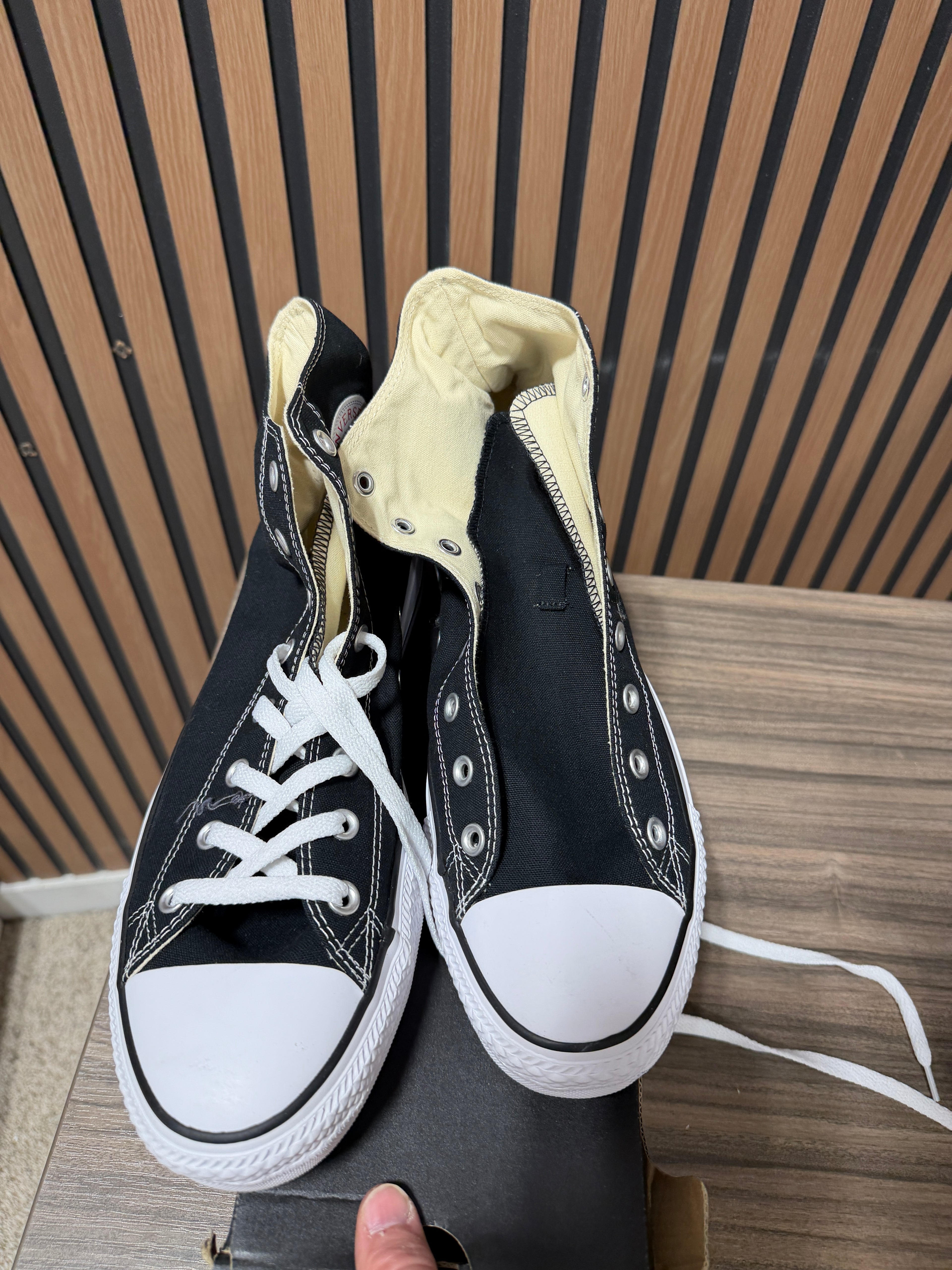 Converse High tops Black Sz 12
