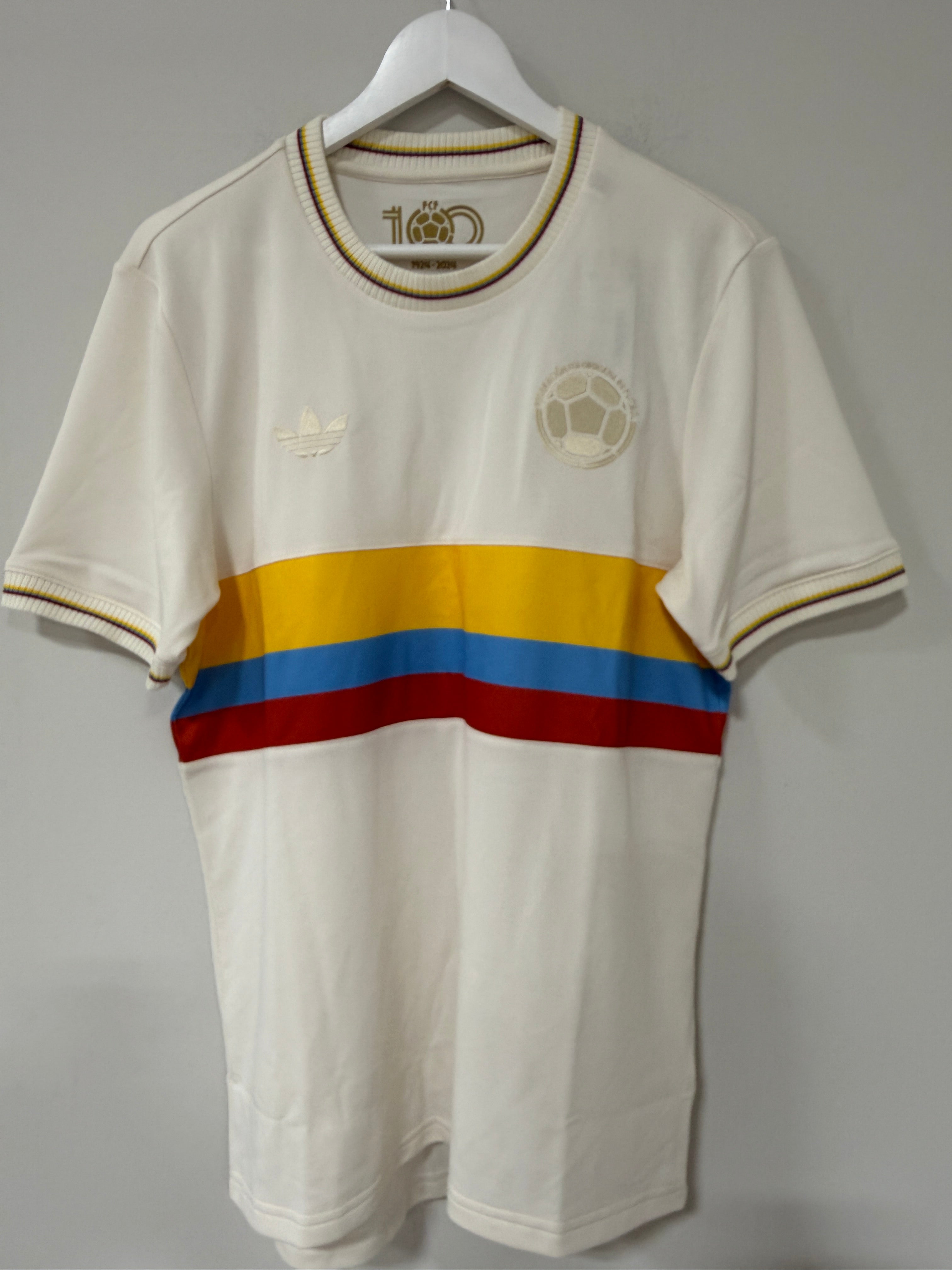 Adidas Colombia Anniversary Jersey – Core White