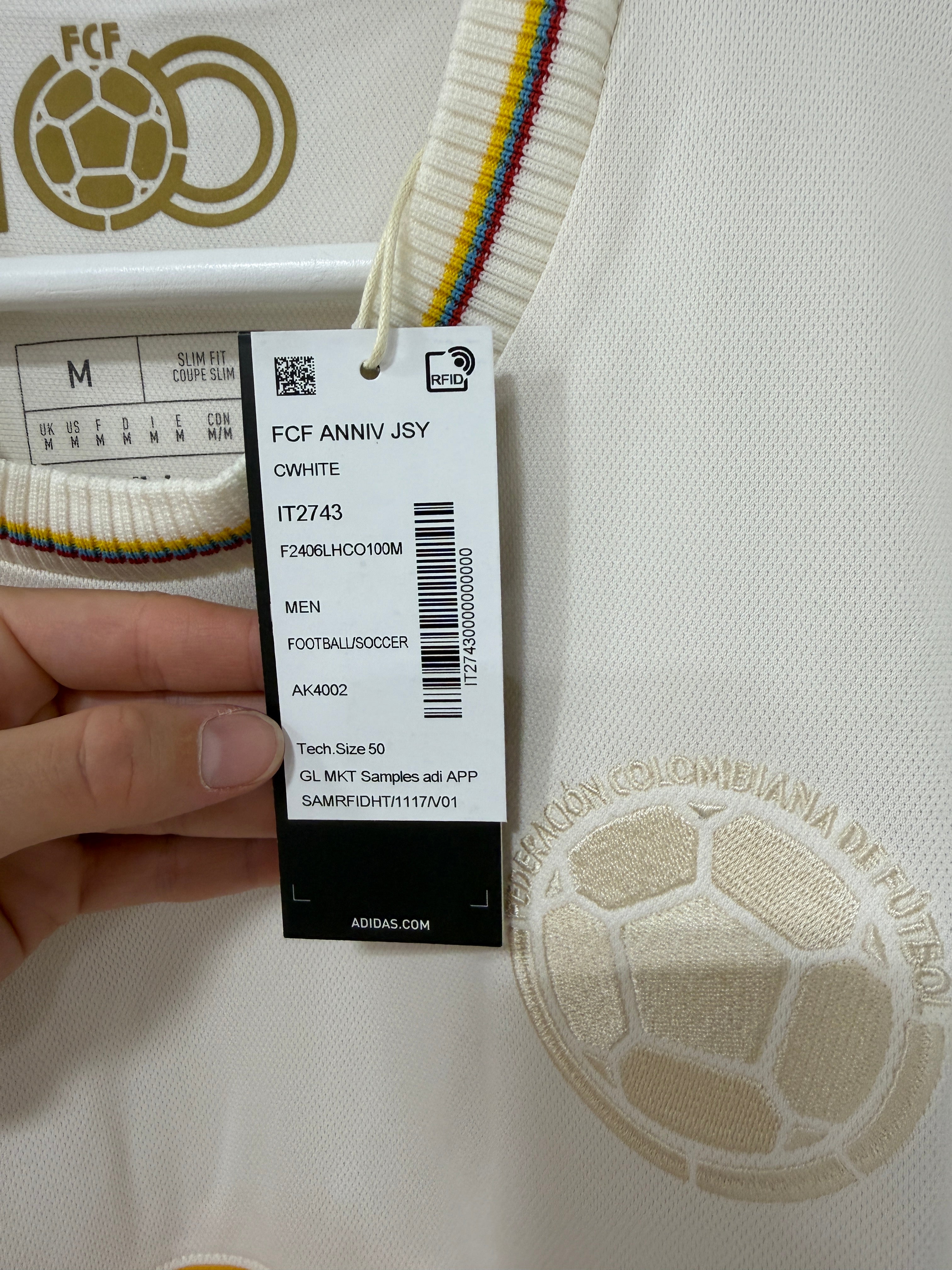 Adidas Colombia Anniversary Jersey – Core White