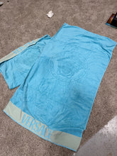 Load image into Gallery viewer, Versace Towels Blue (2 Included)
