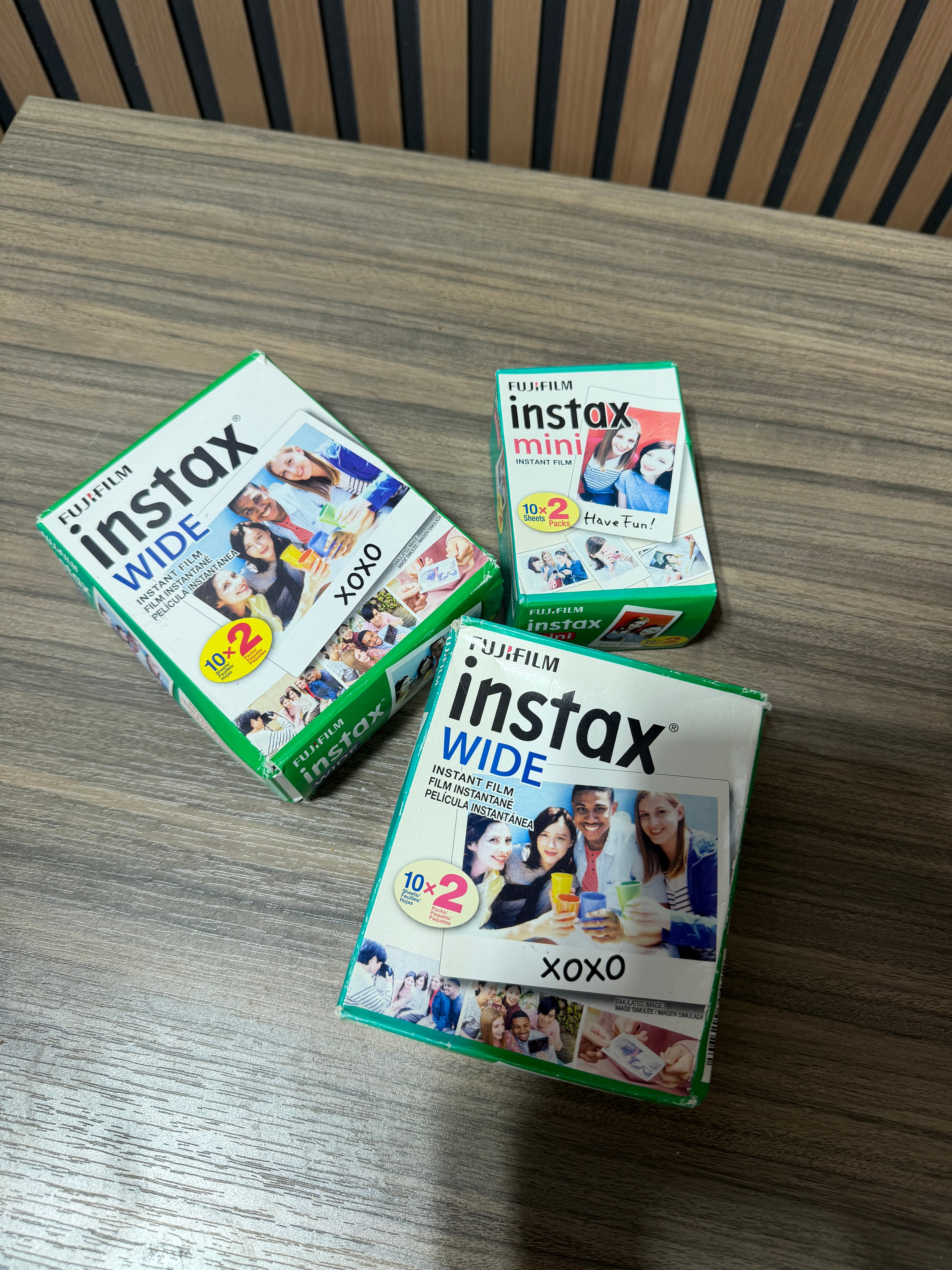 FujiFilm InstaX Wide x 2 Mini x 1