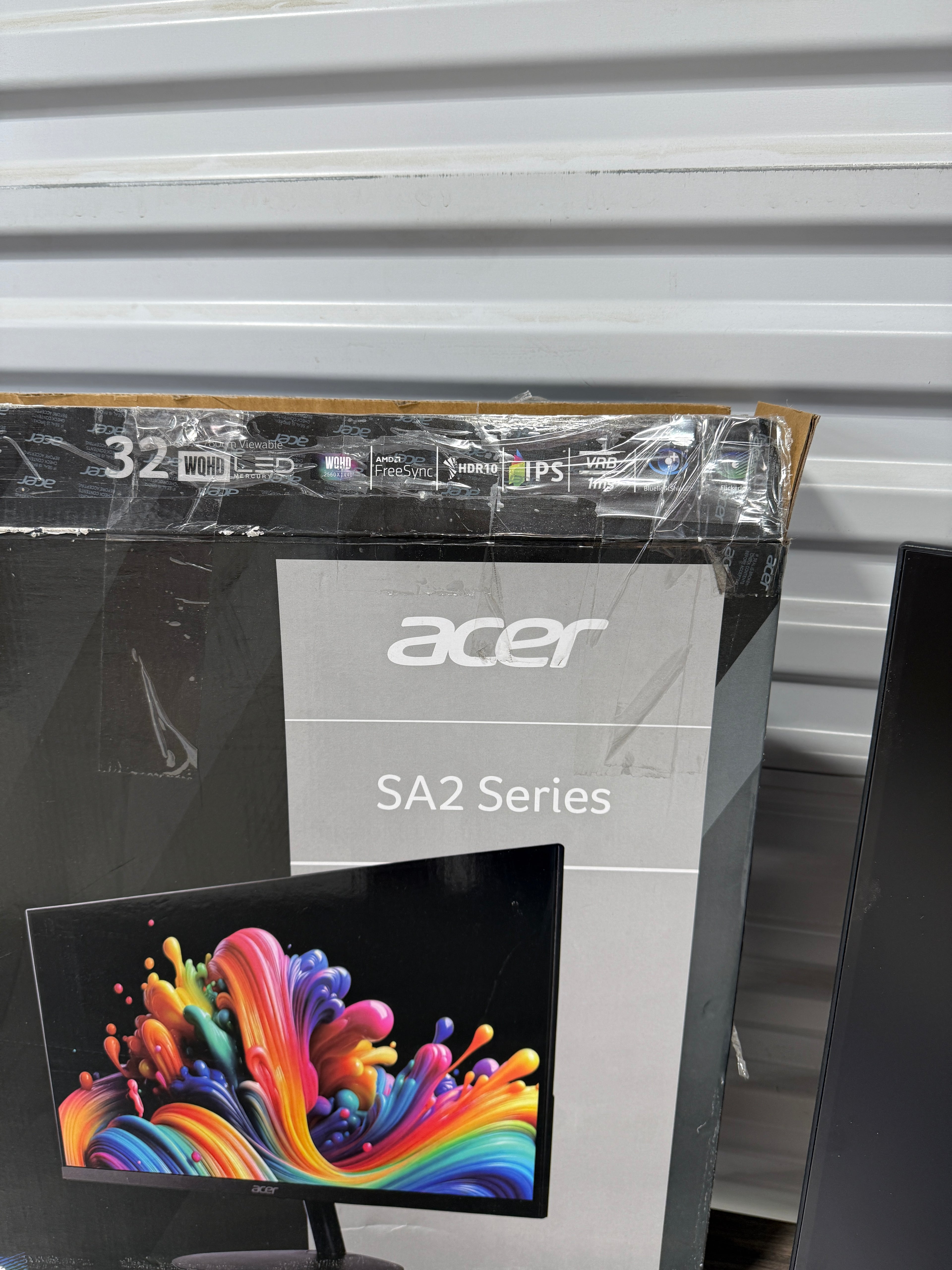 Acer 31.5" WQHD 75 Hz LED Monitor NO POWER CHORD
