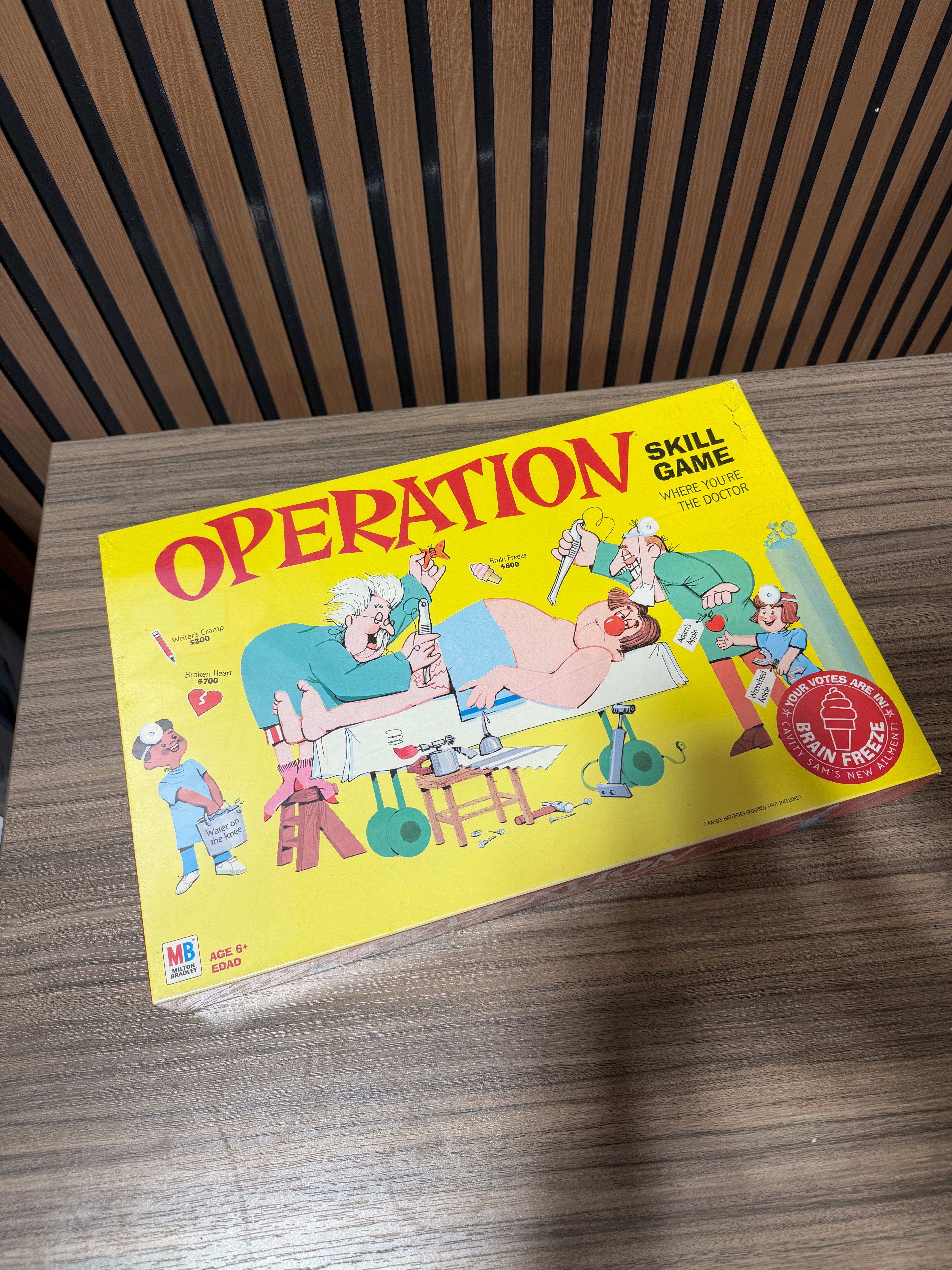 Operation Electronic Board Game With Cards for Kids Skill Game Ages 6 and Up NEW