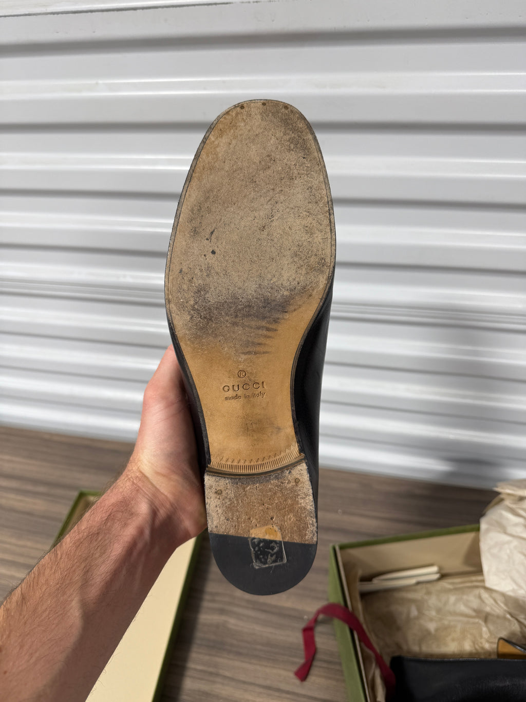 MEN'S GUCCI JORDAAN LOAFER Sz US 12.5/13