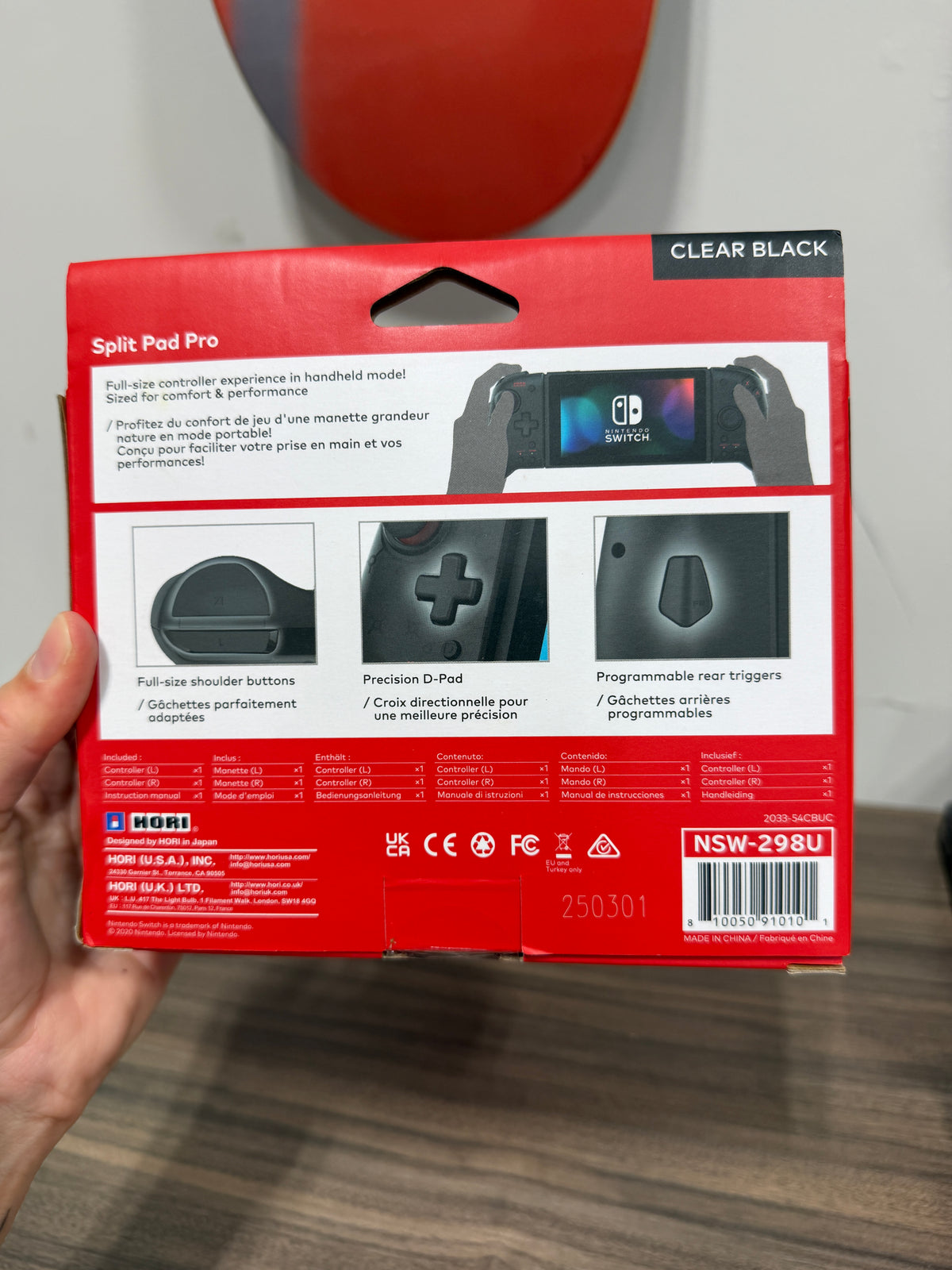HORI Nintendo Switch Split Pad Pro ergonomic controller