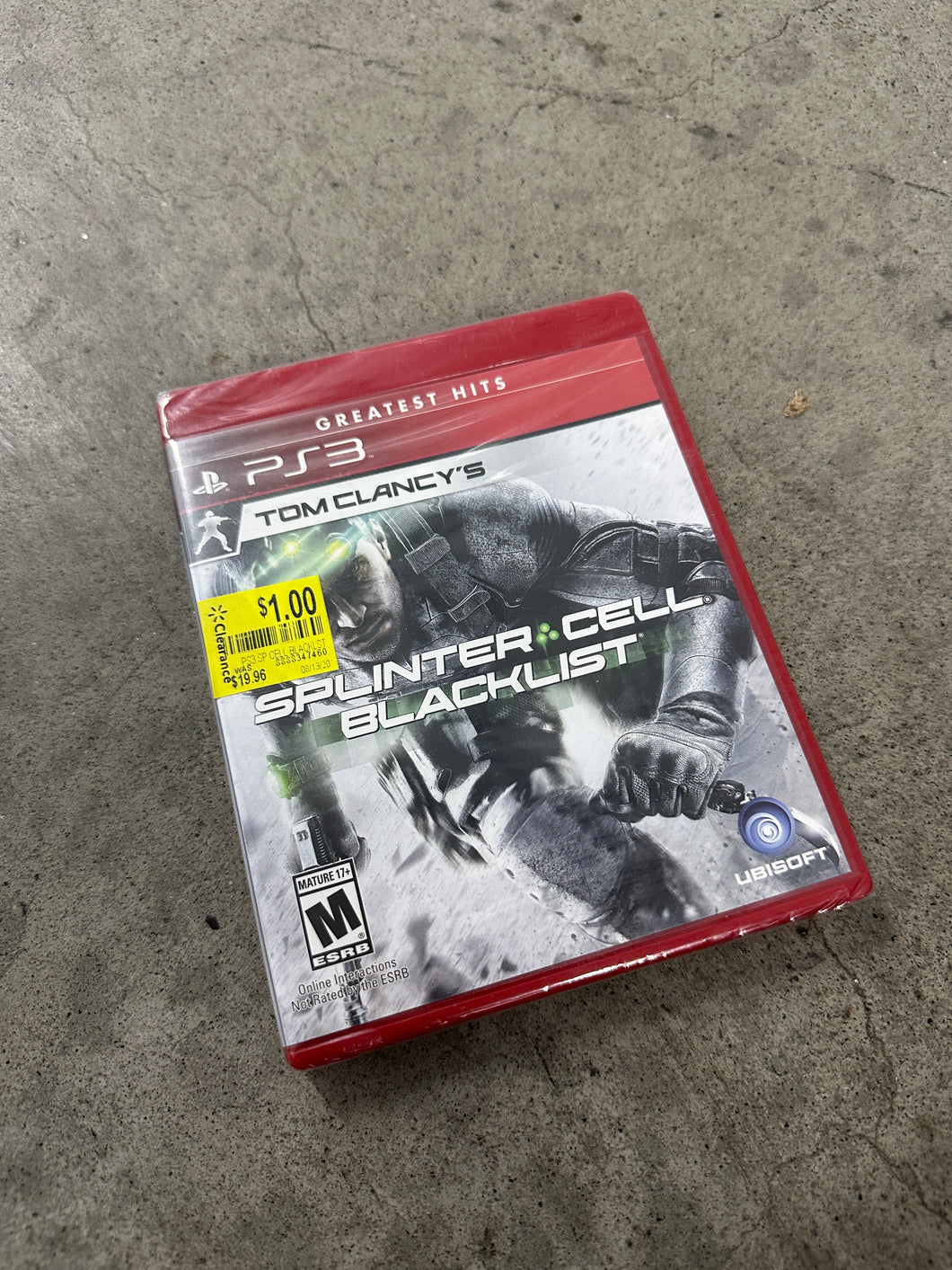 Tom Clancy's Splinter Cell: Blacklist (Sony PlayStation 3, 2013) PS3 Sealed